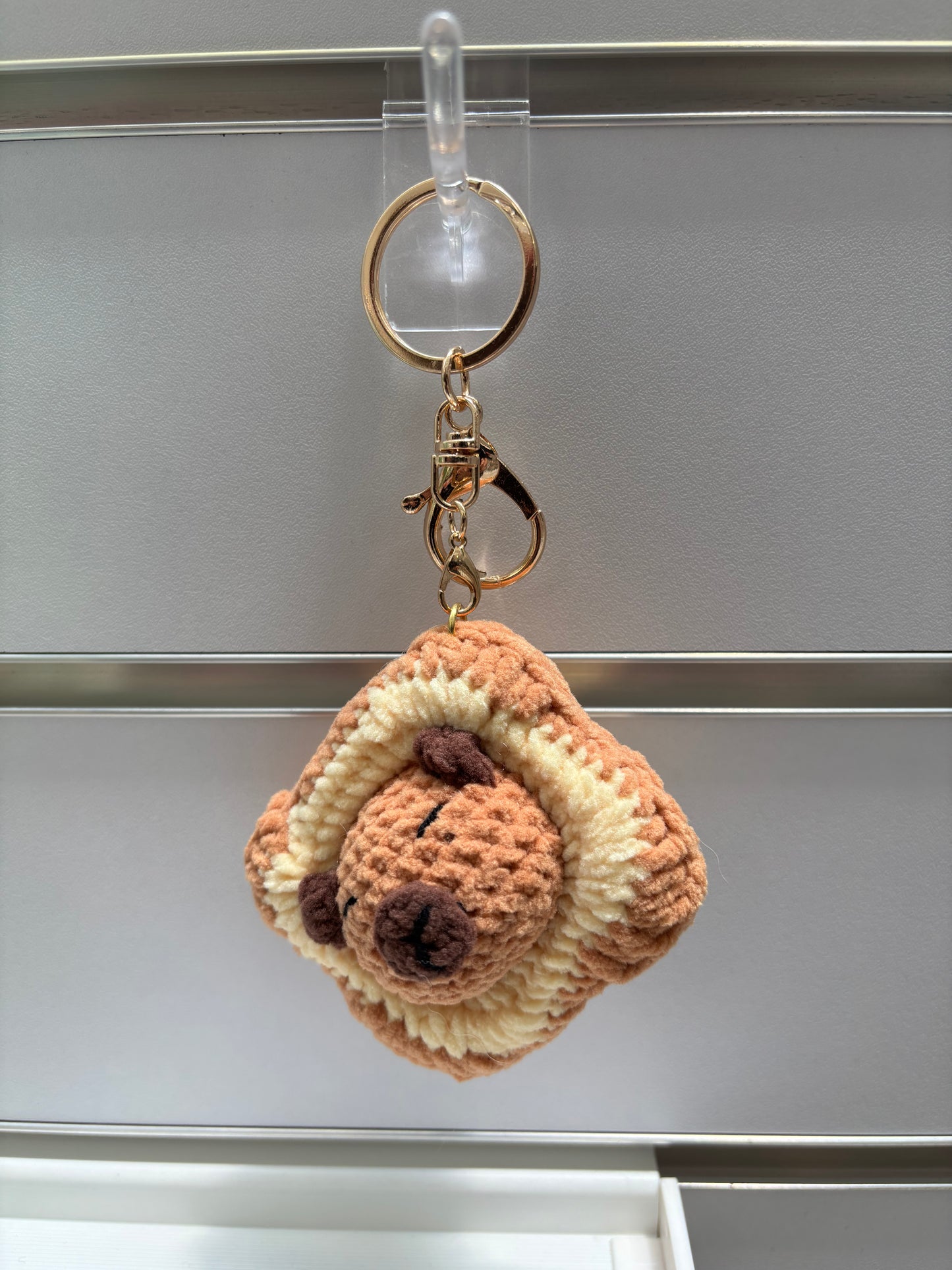 Crochet Animal Keychain - Cute Bread Design