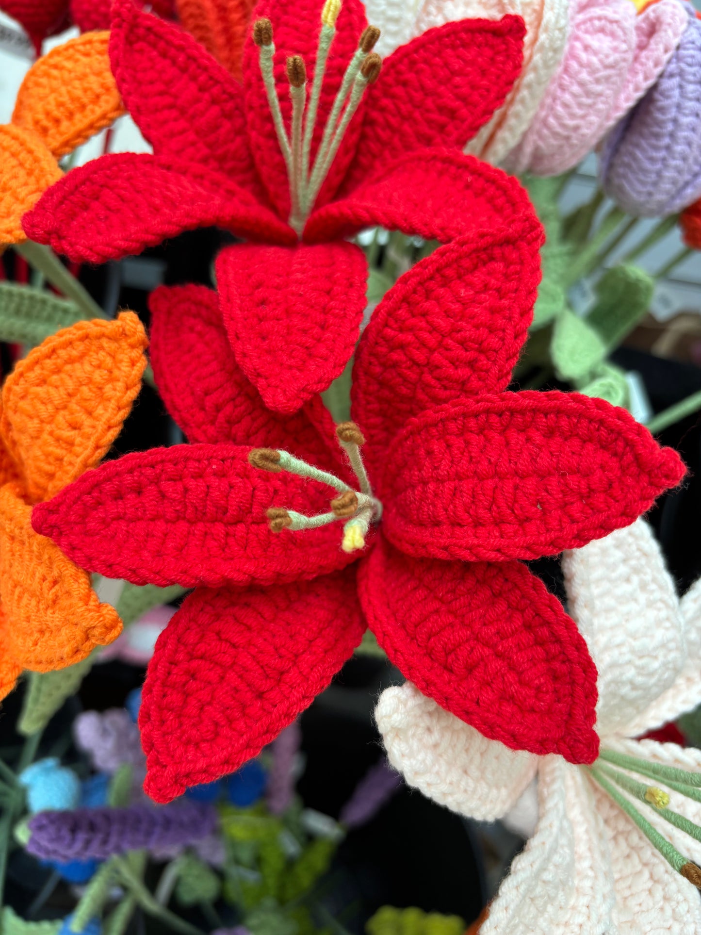 Handmade Crochet Lily Flowers