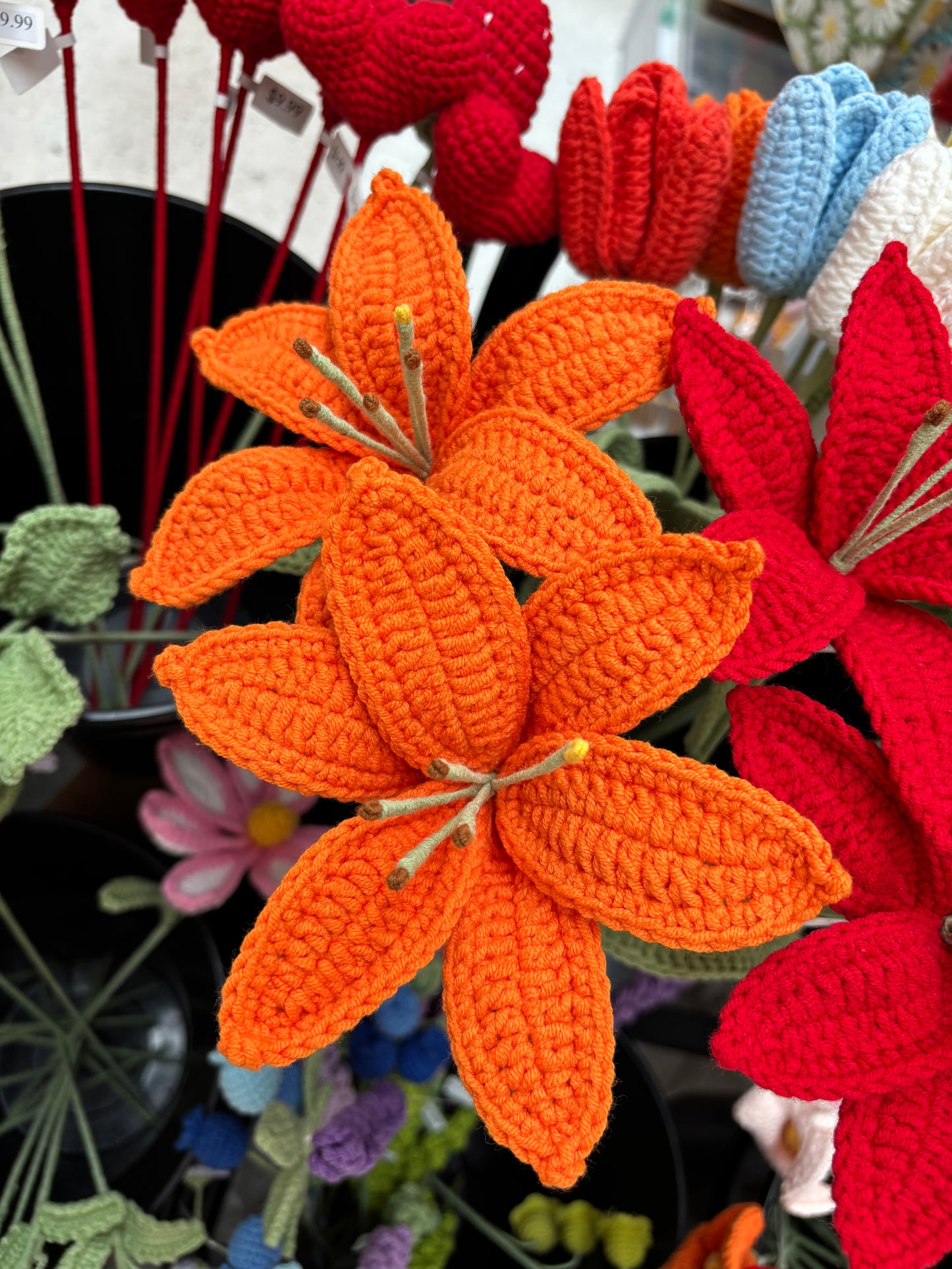 Handmade Crochet Lily Flowers