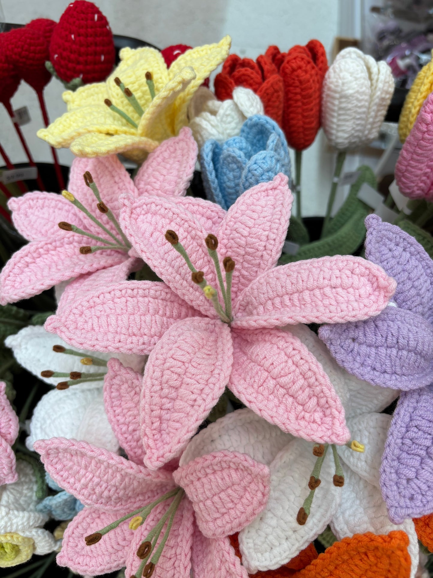 Handmade Crochet Lily Flowers
