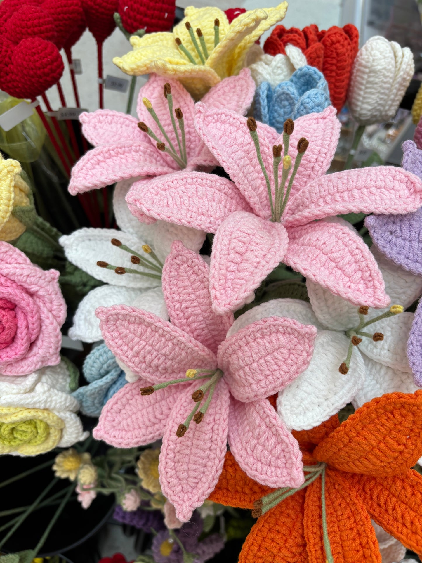 Handmade Crochet Lily Flowers