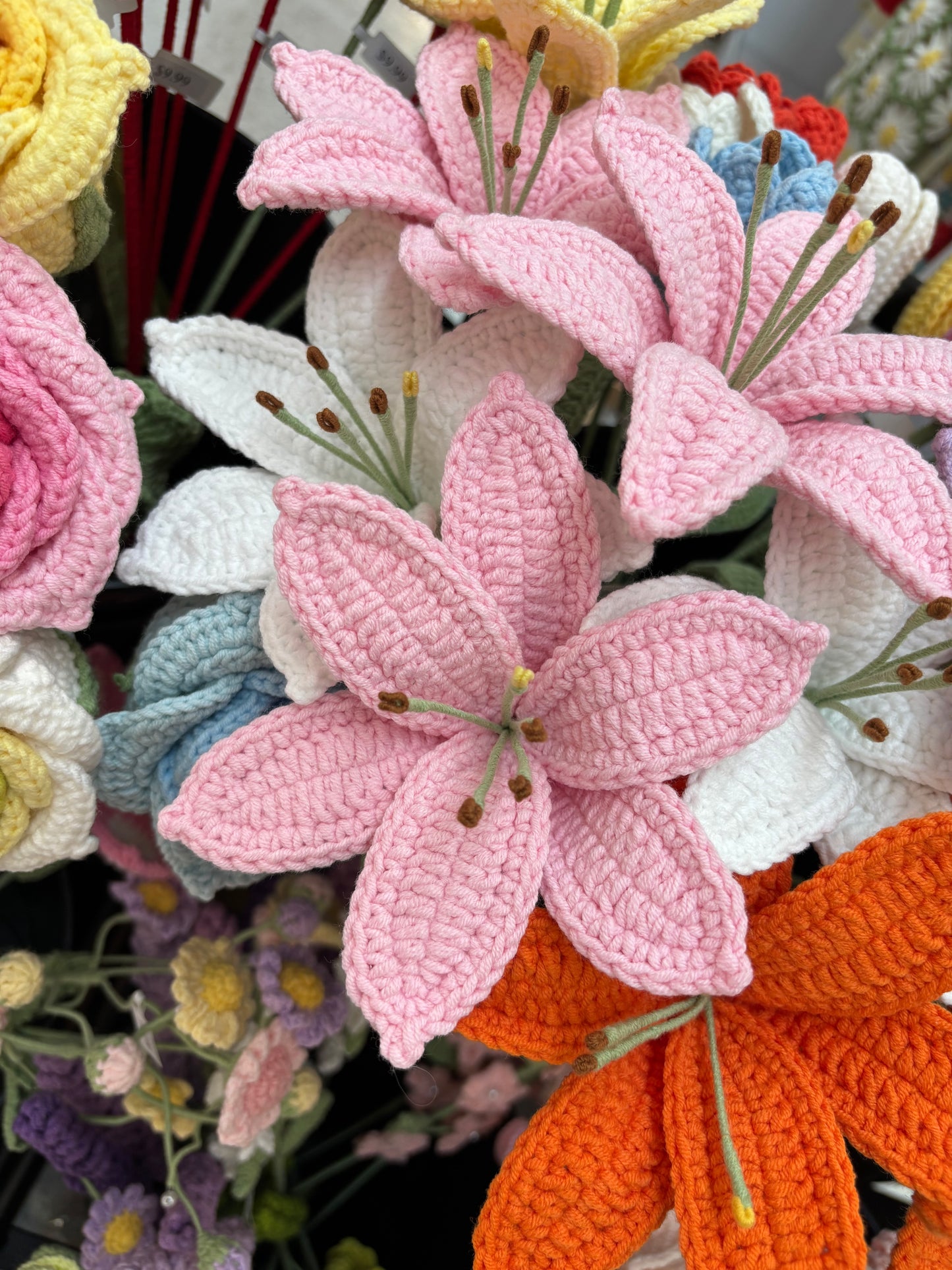 Handmade Crochet Lily Flowers