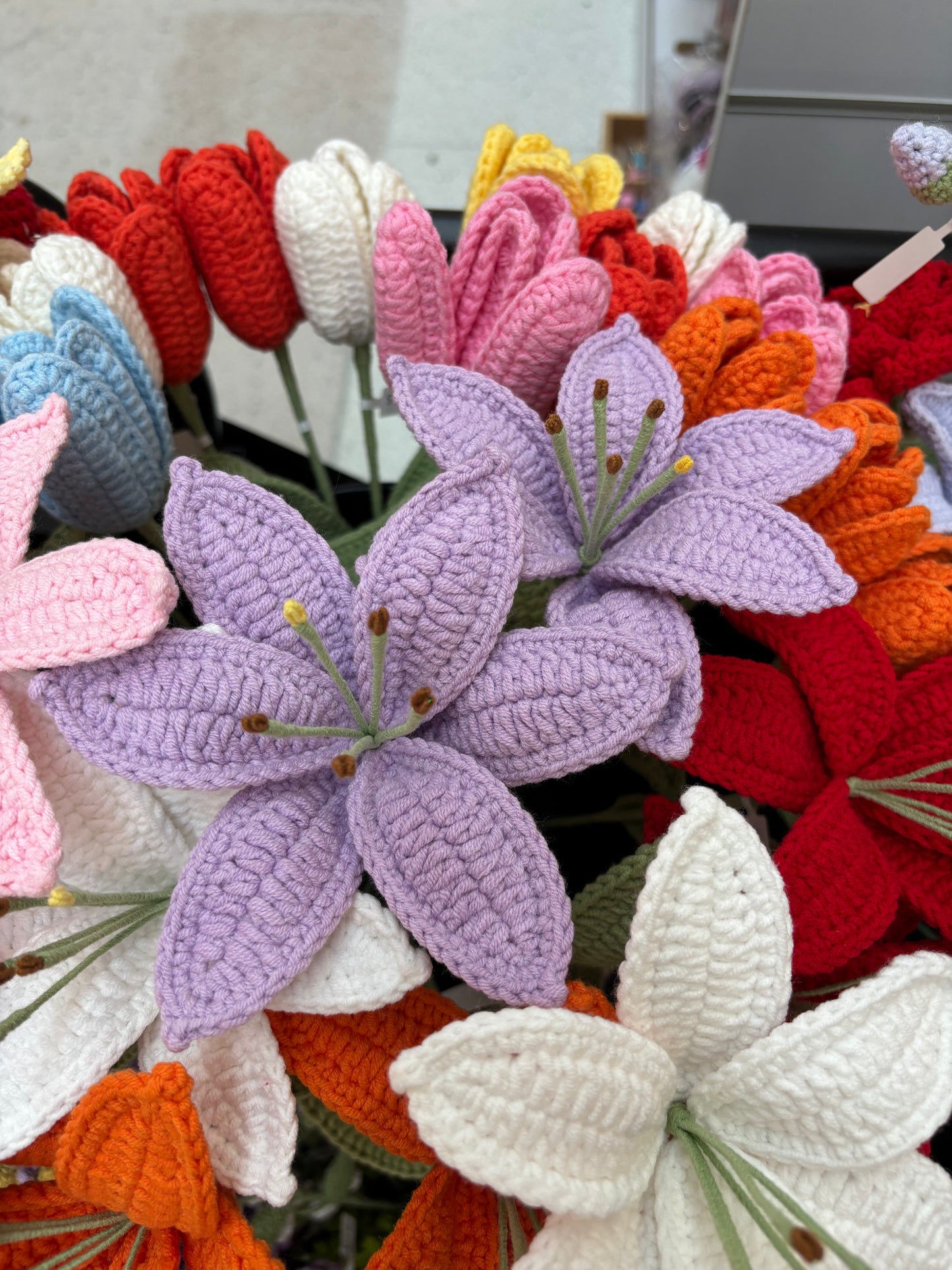 Handmade Crochet Lily Flowers