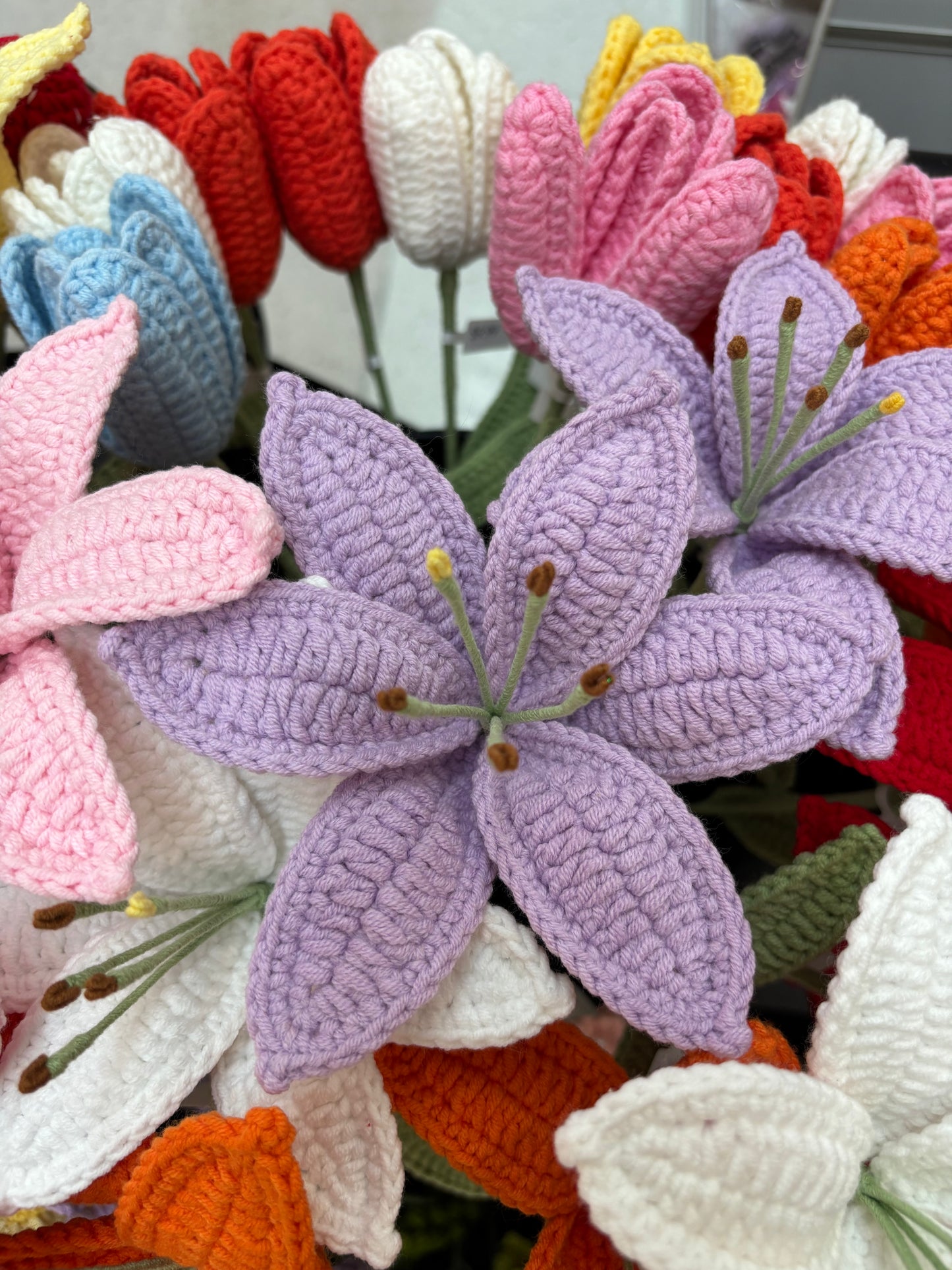 Handmade Crochet Lily Flowers