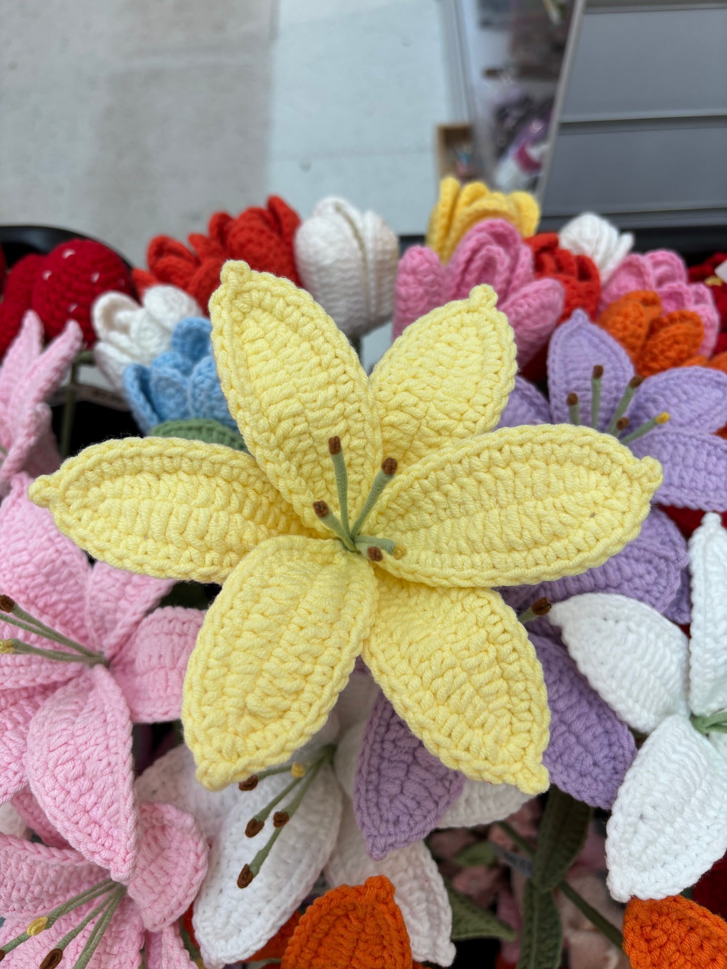 Handmade Crochet Lily Flowers