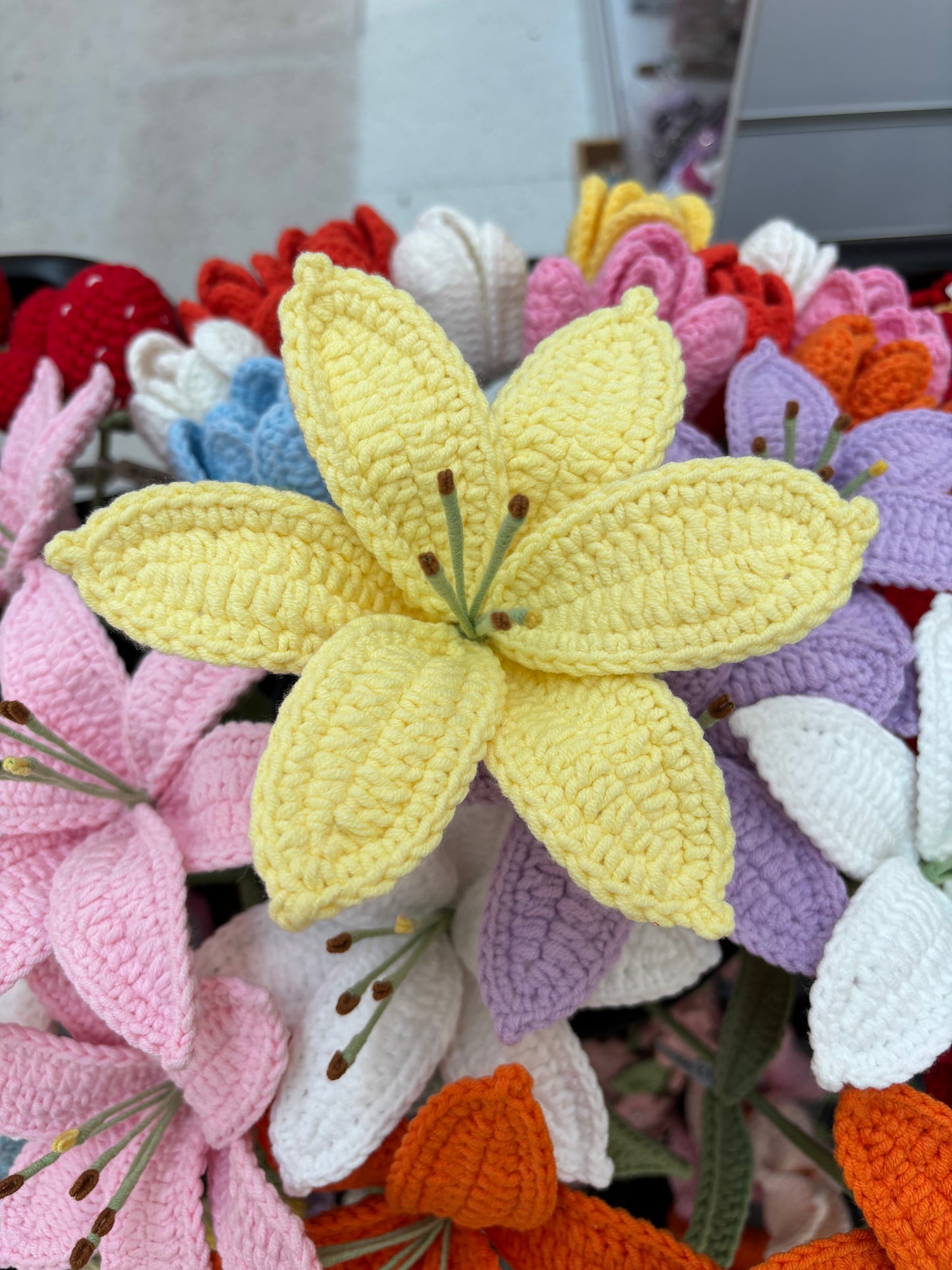 Handmade Crochet Lily Flowers