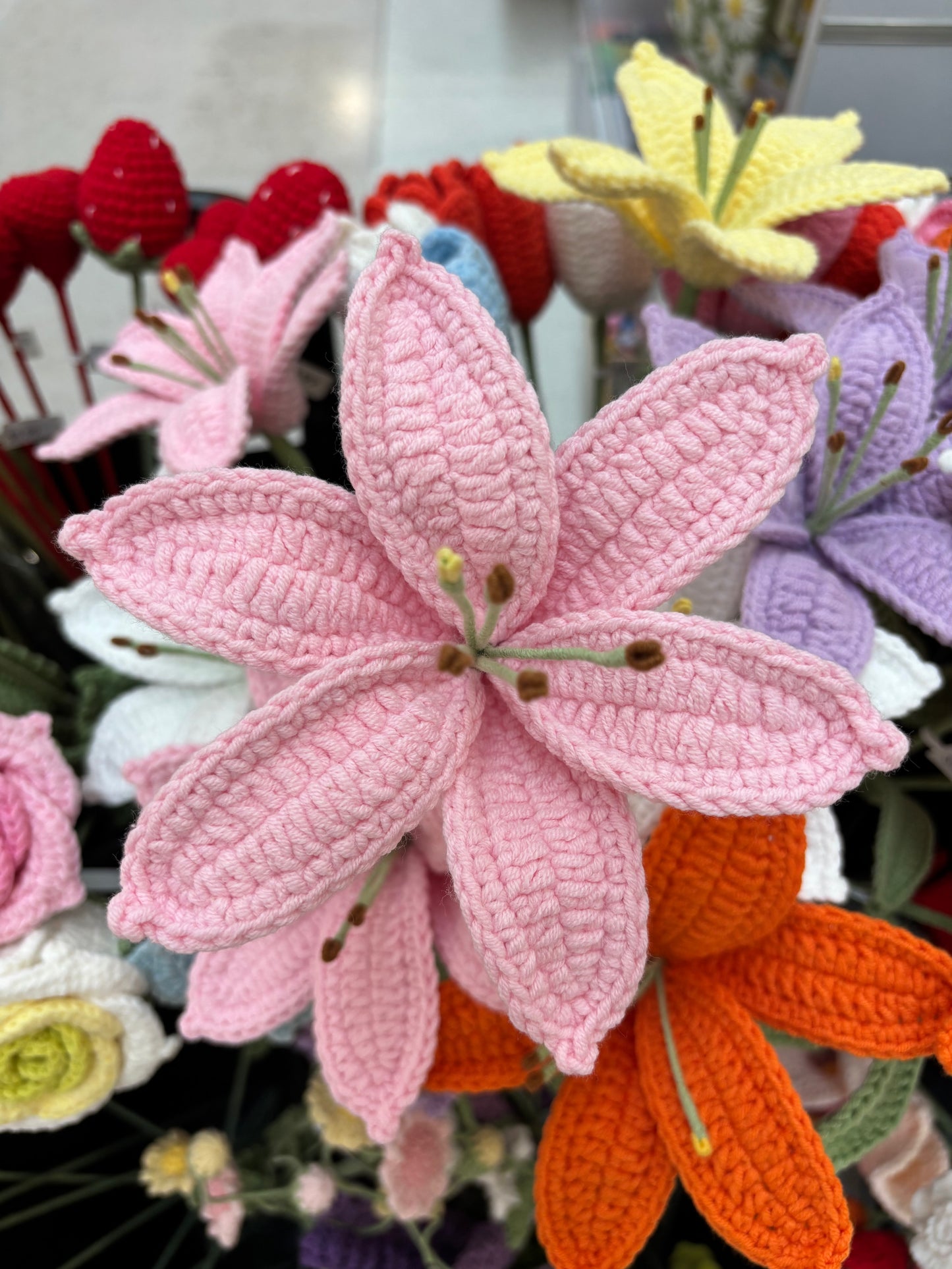 Handmade Crochet Lily Flowers