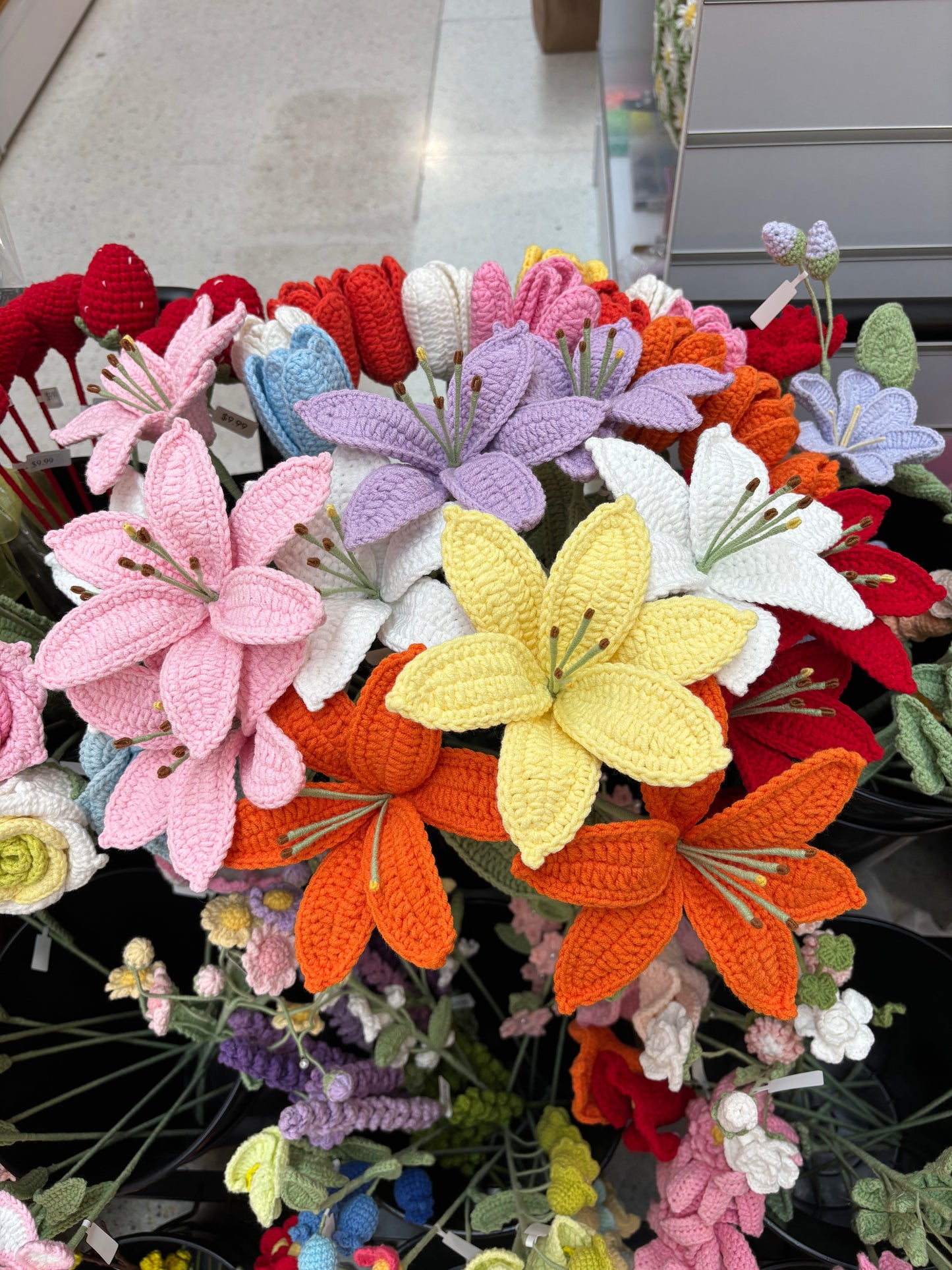 Handmade Crochet Lily Flowers