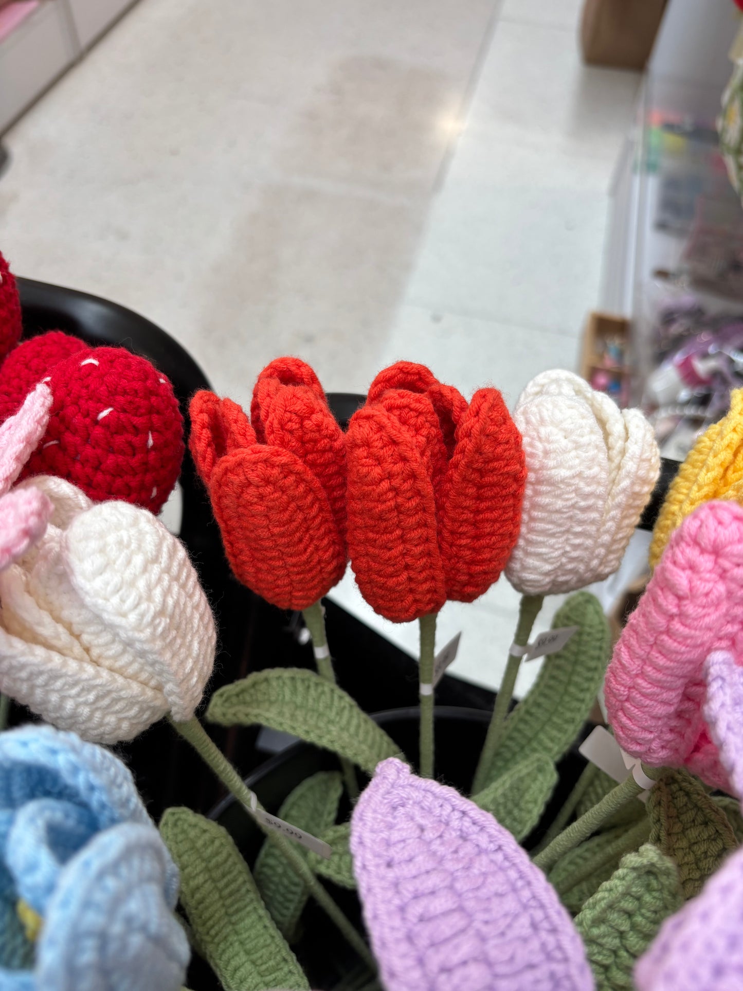 Handmade Crochet Tulip Flower