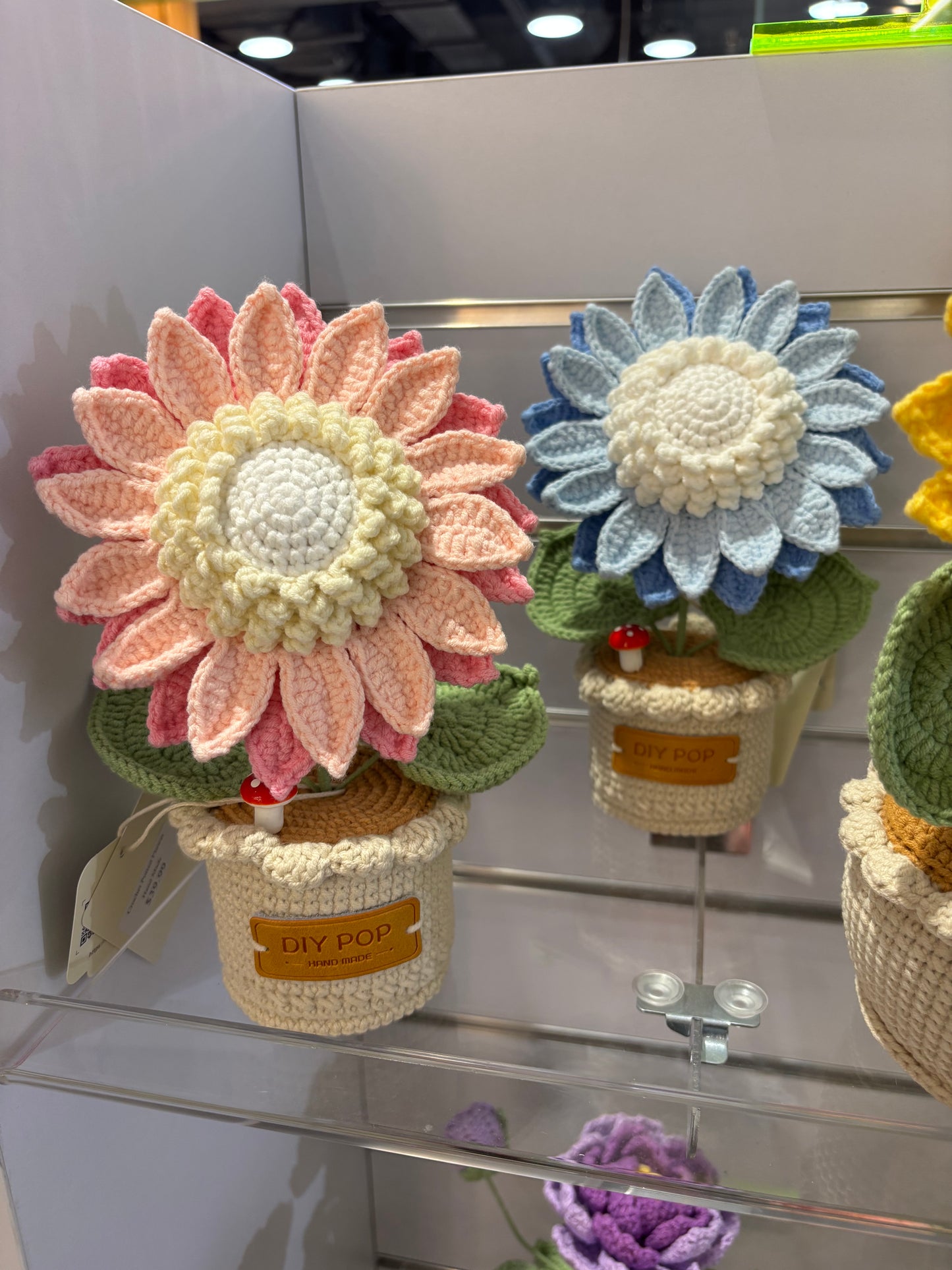 Handmade Double-Layer Crochet Sunflower in Pot