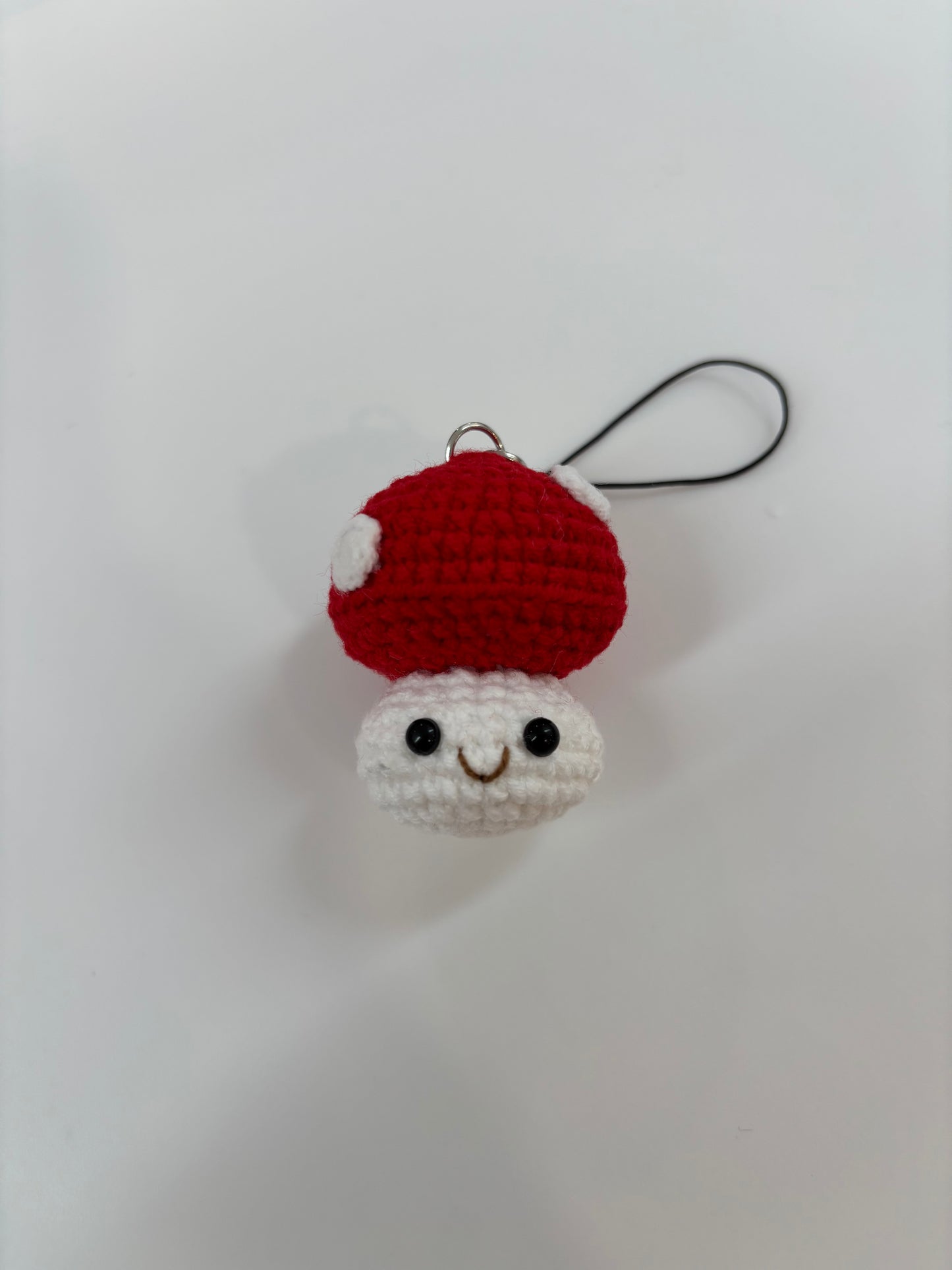 Cute Crochet Mushroom Keychain – Handcrafted Amigurumi Charm