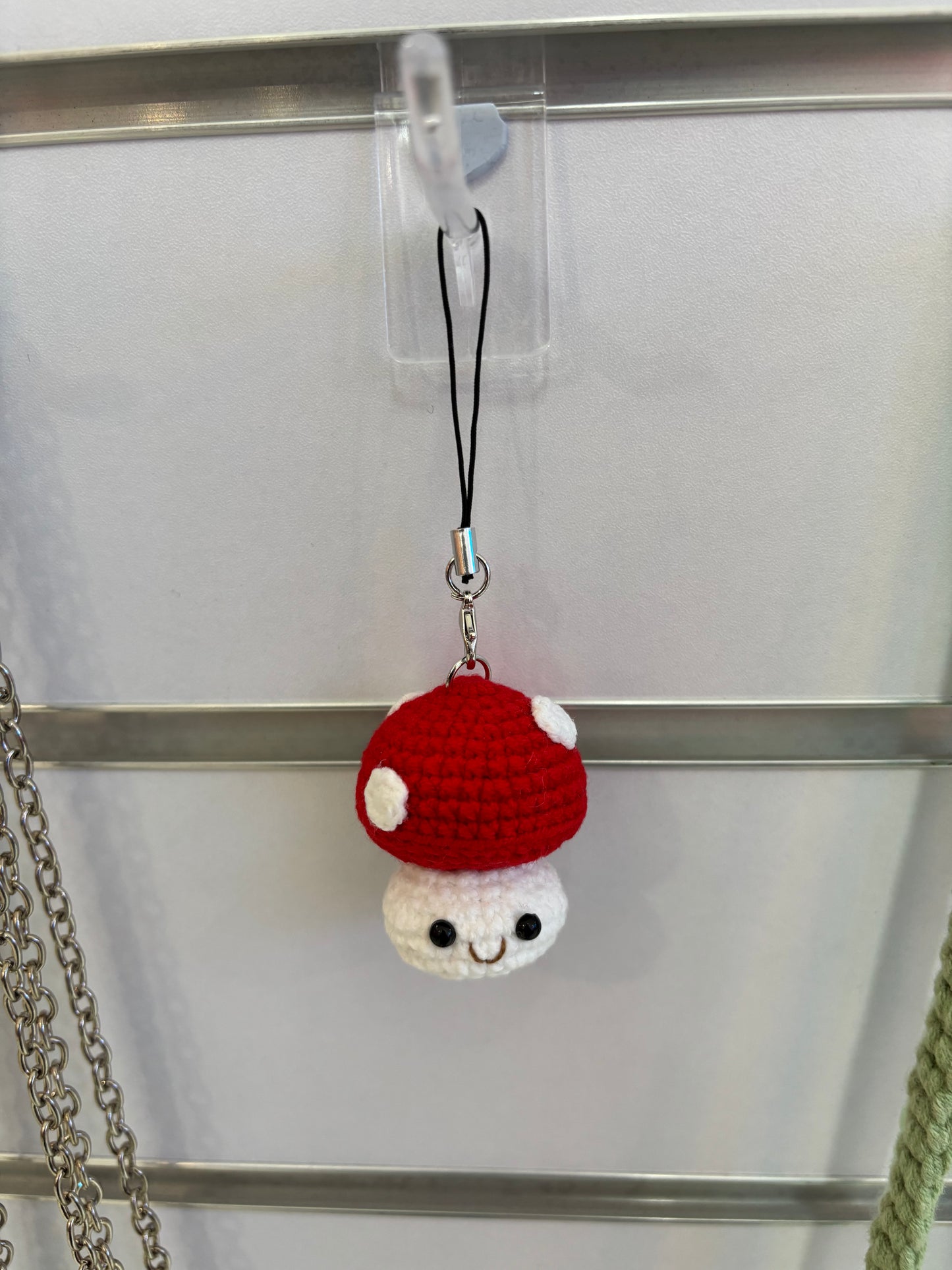 Cute Crochet Mushroom Keychain – Handcrafted Amigurumi Charm