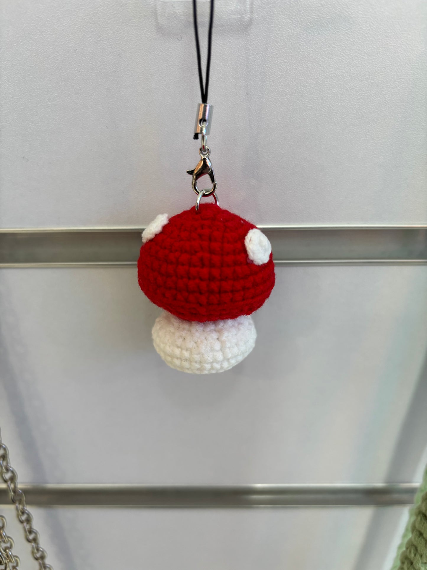 Cute Crochet Mushroom Keychain – Handcrafted Amigurumi Charm