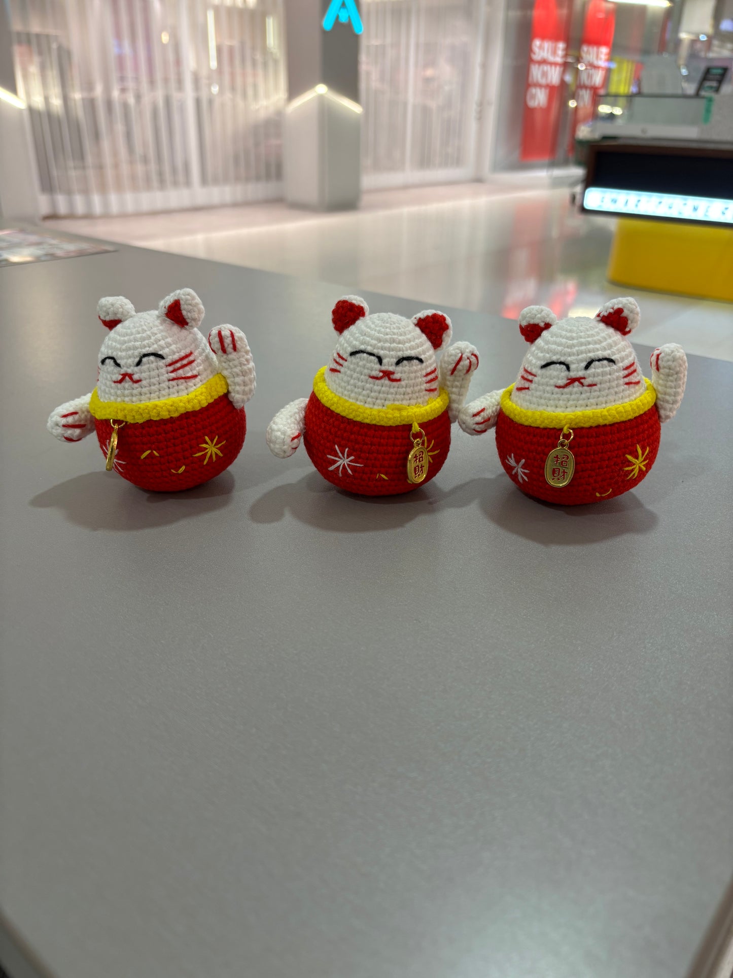 Crochet Maneki Neko – Good Luck Charm