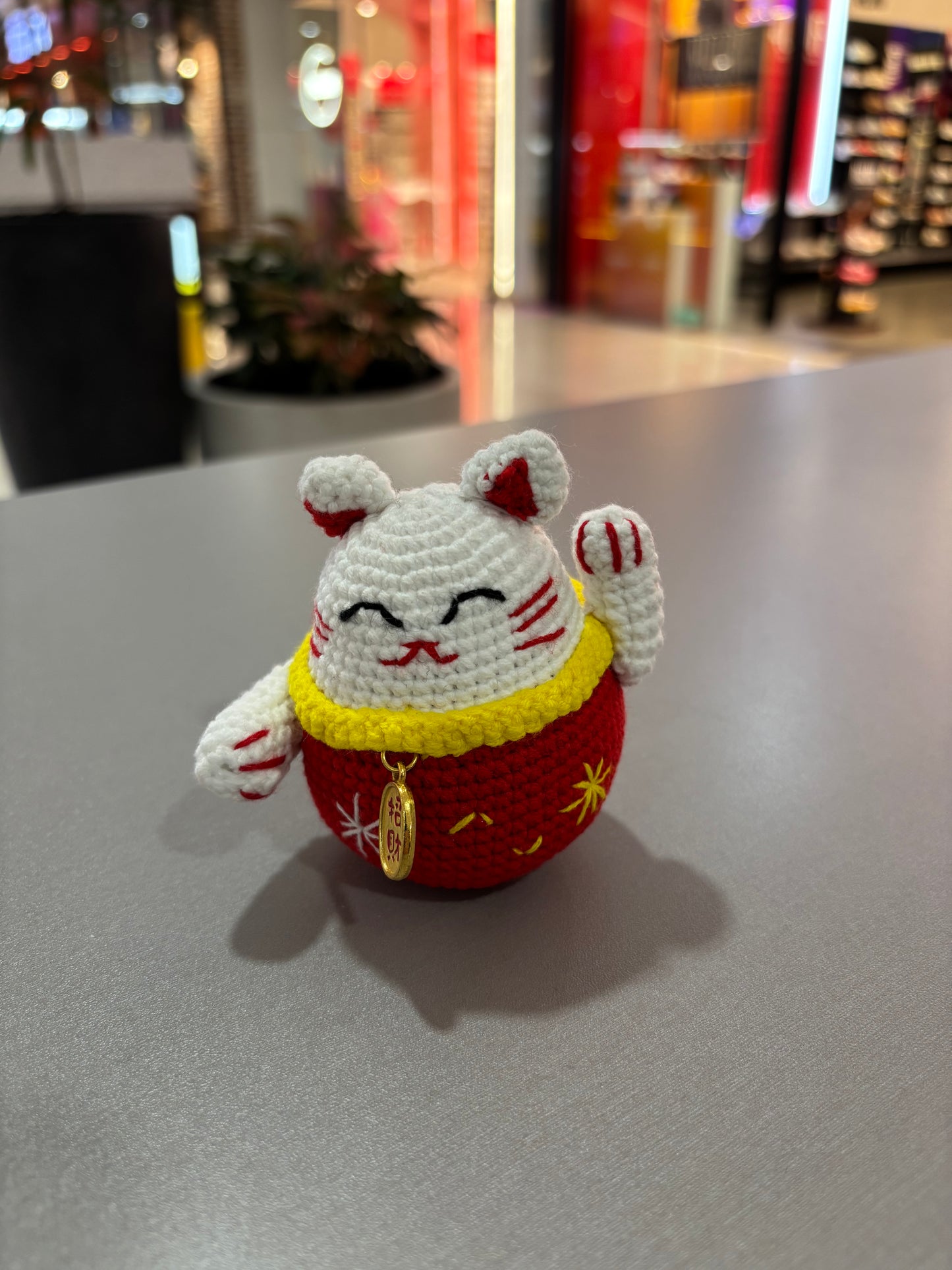 Crochet Maneki Neko – Good Luck Charm