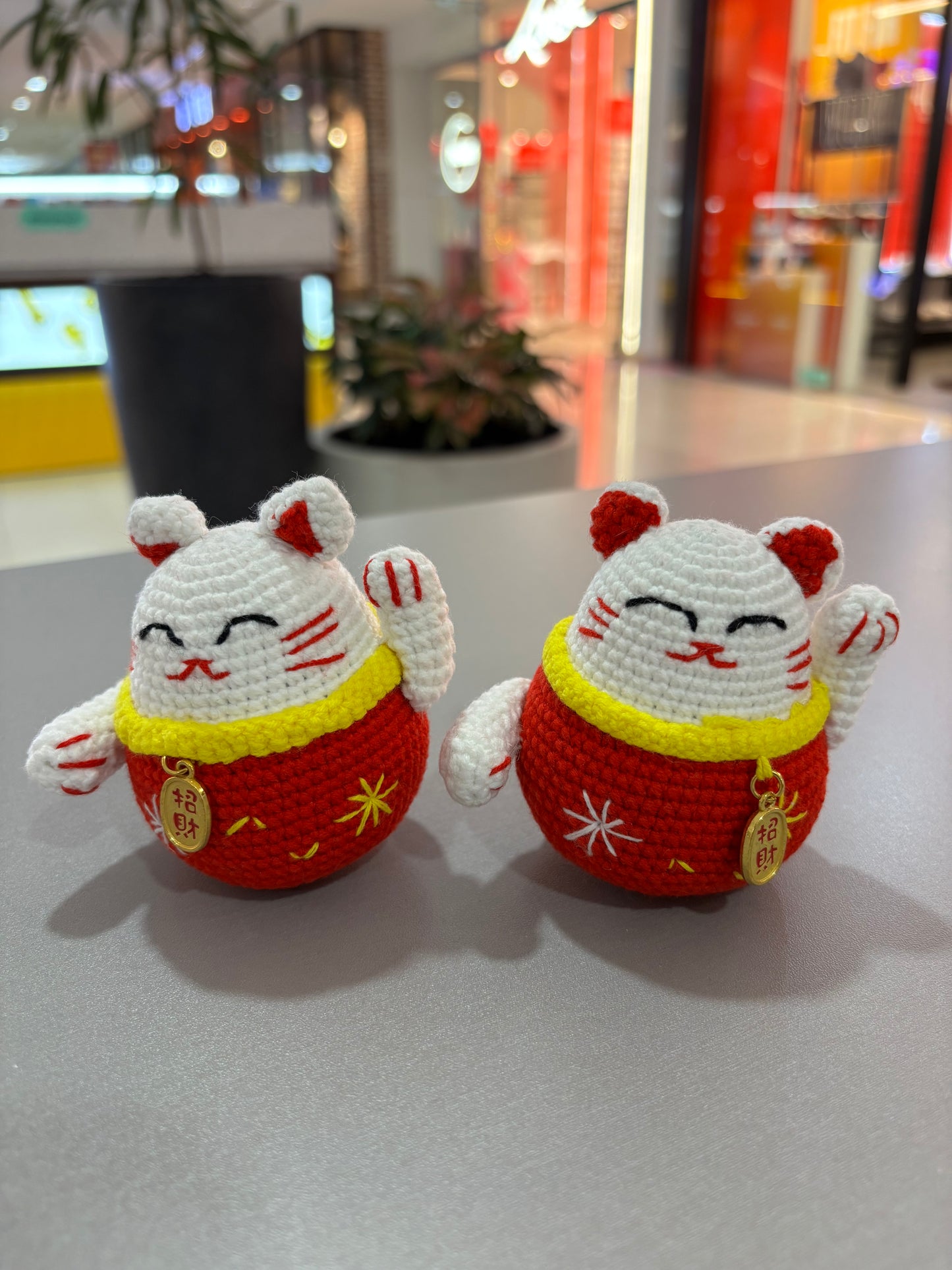 Crochet Maneki Neko – Good Luck Charm