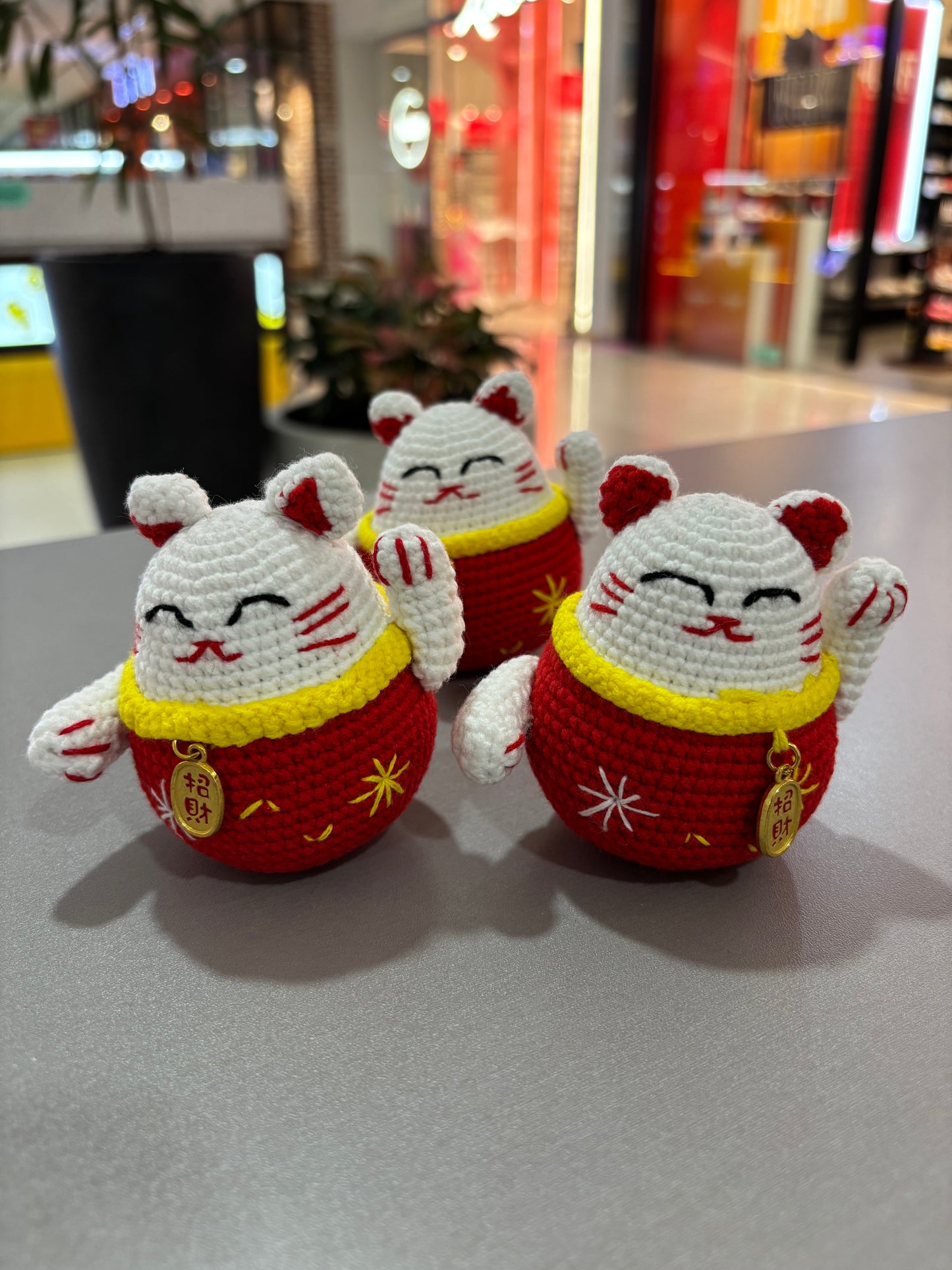 Crochet Maneki Neko – Good Luck Charm