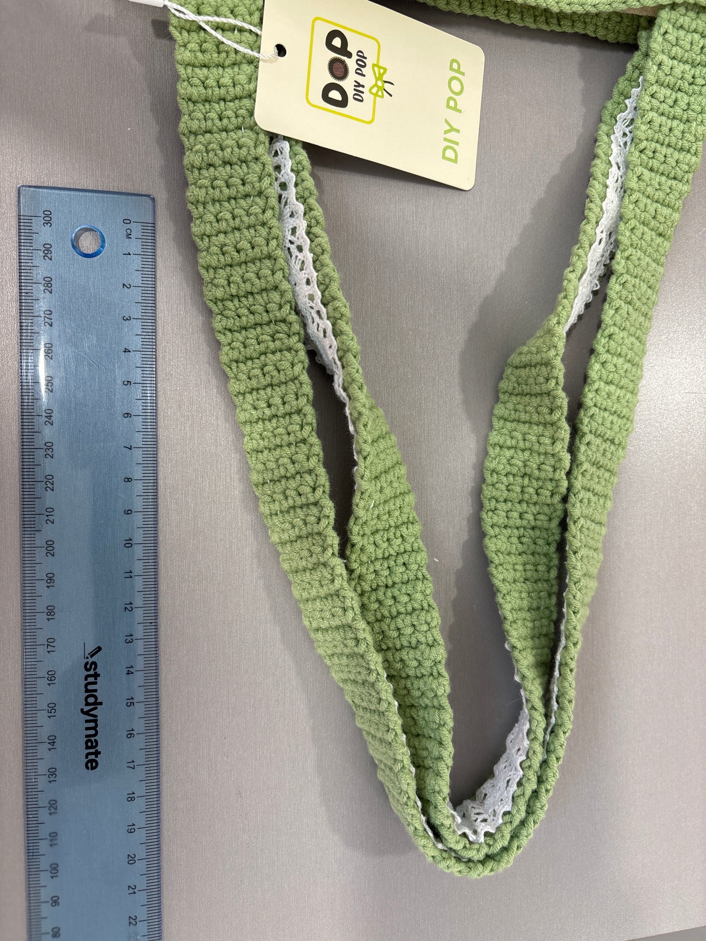 handmade crochet smile face bag