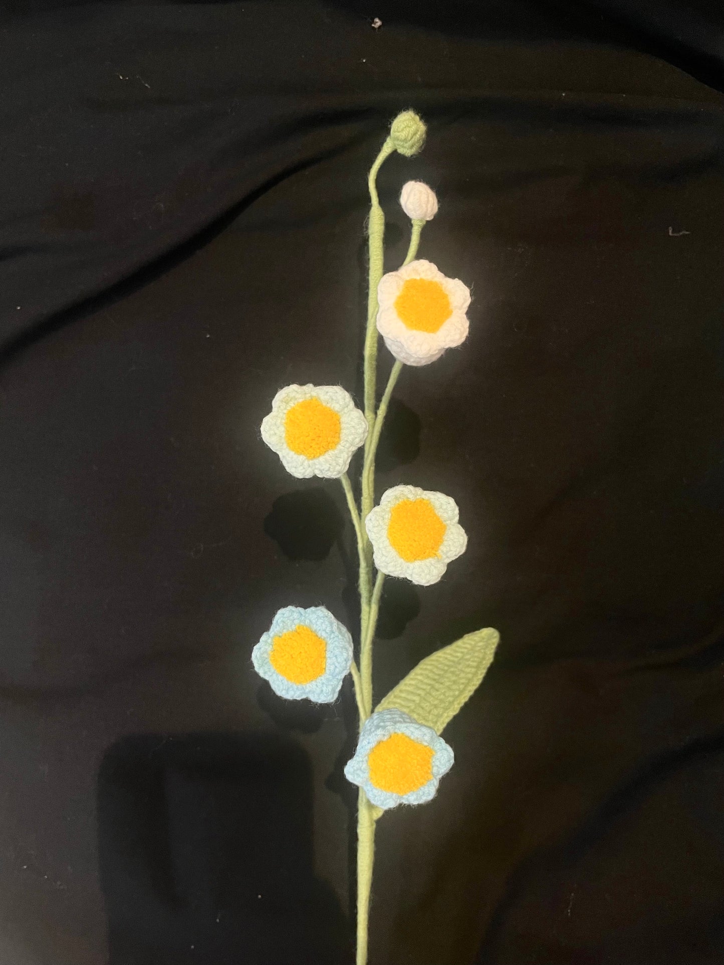 Handmade Crochet Long Stem Flower —— Lily of the Valley