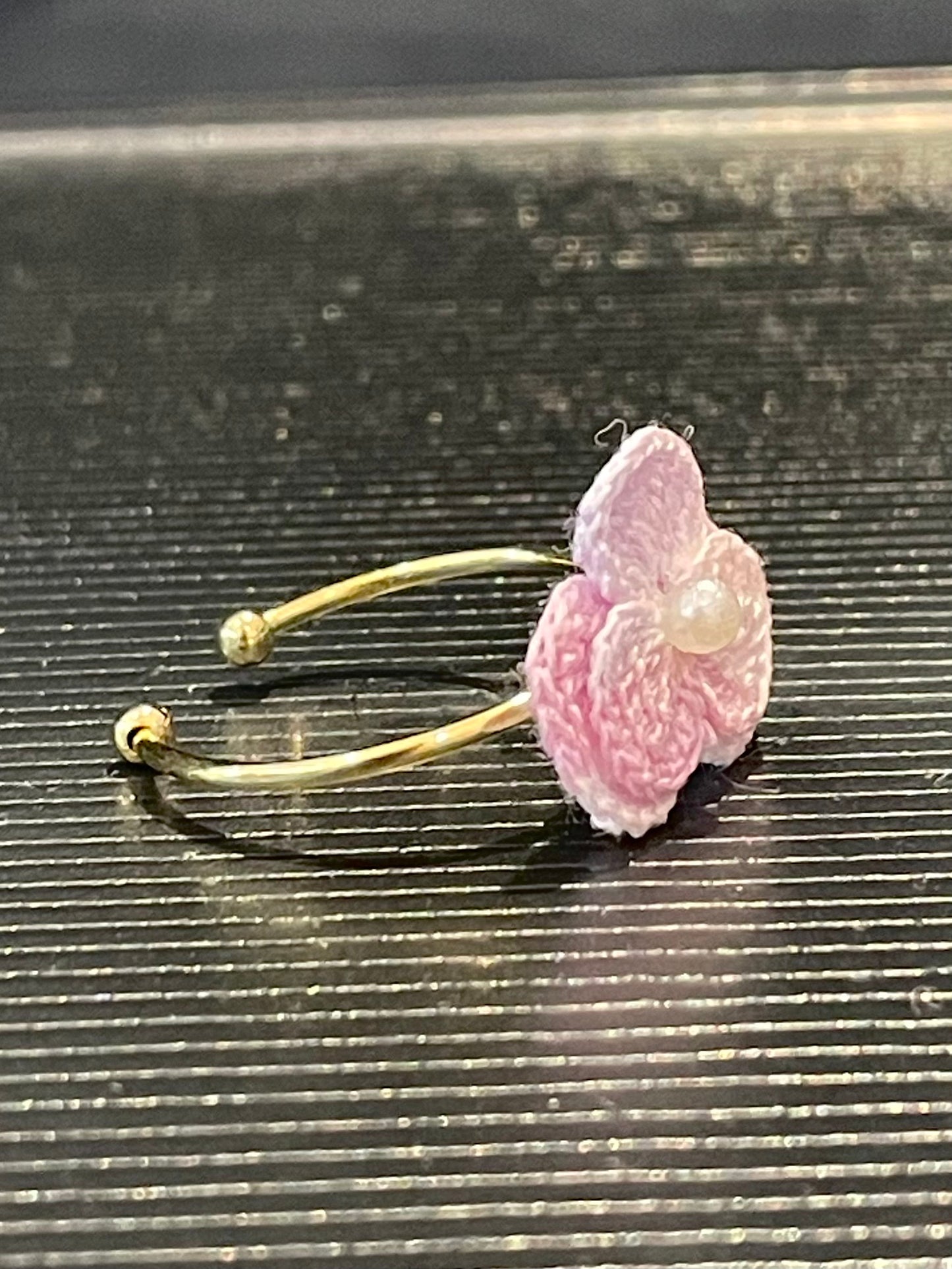 Three-Petal Flower Ring