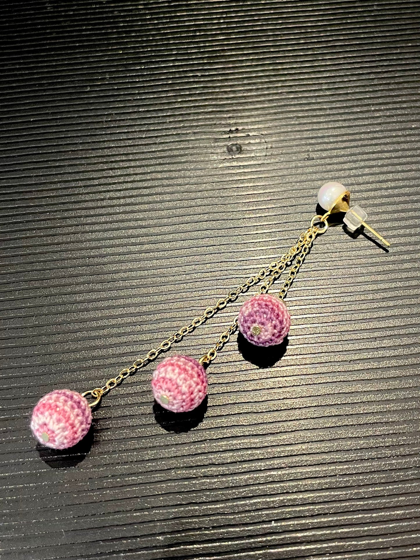 Ball Earrings (Chain)