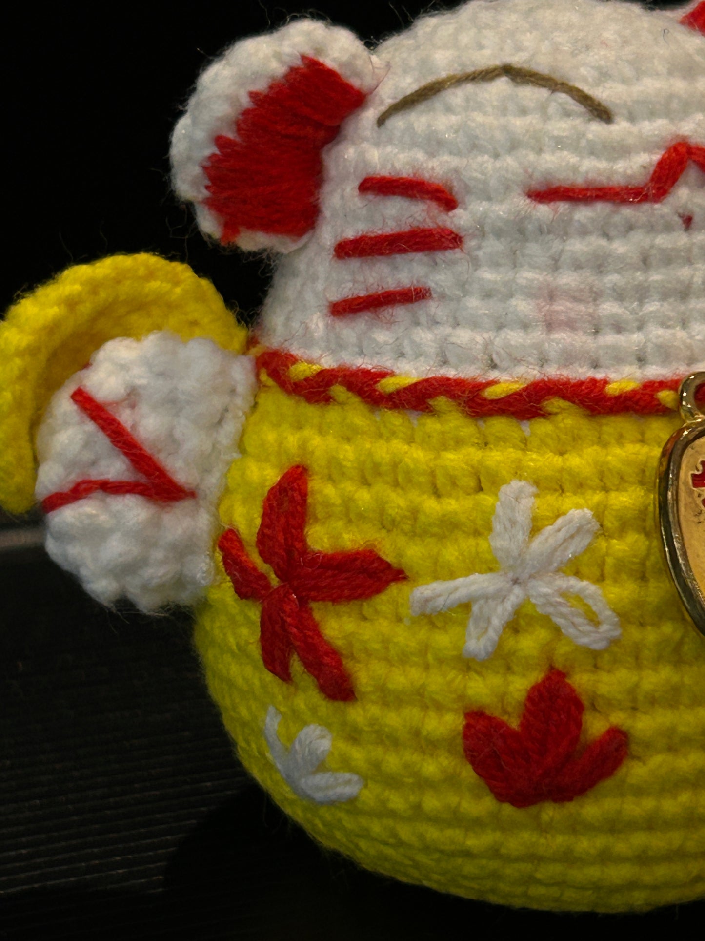 Handmade Crochet Decor —— Lucky Cat