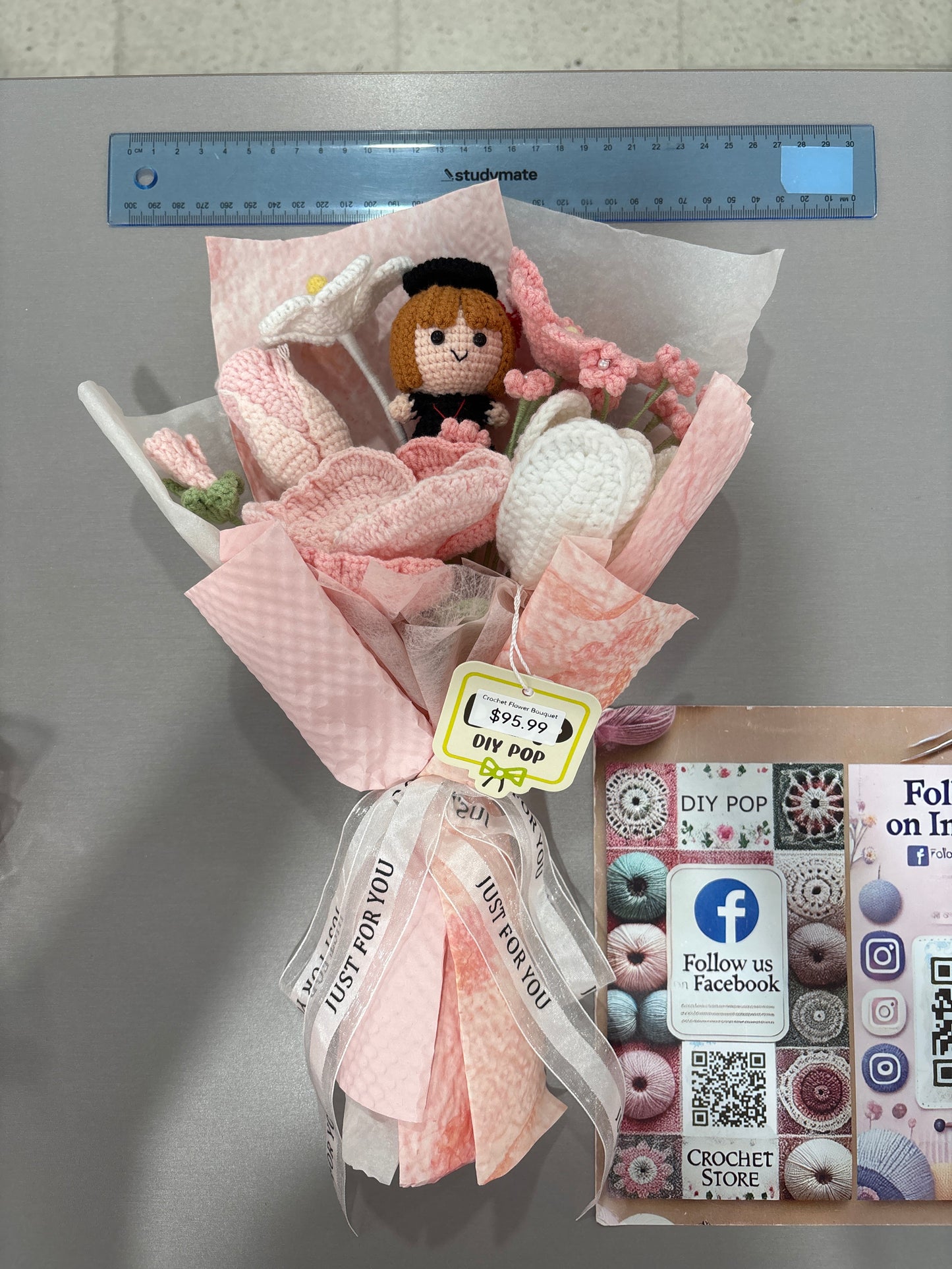 Handmade Crochet Graduation Bouquet