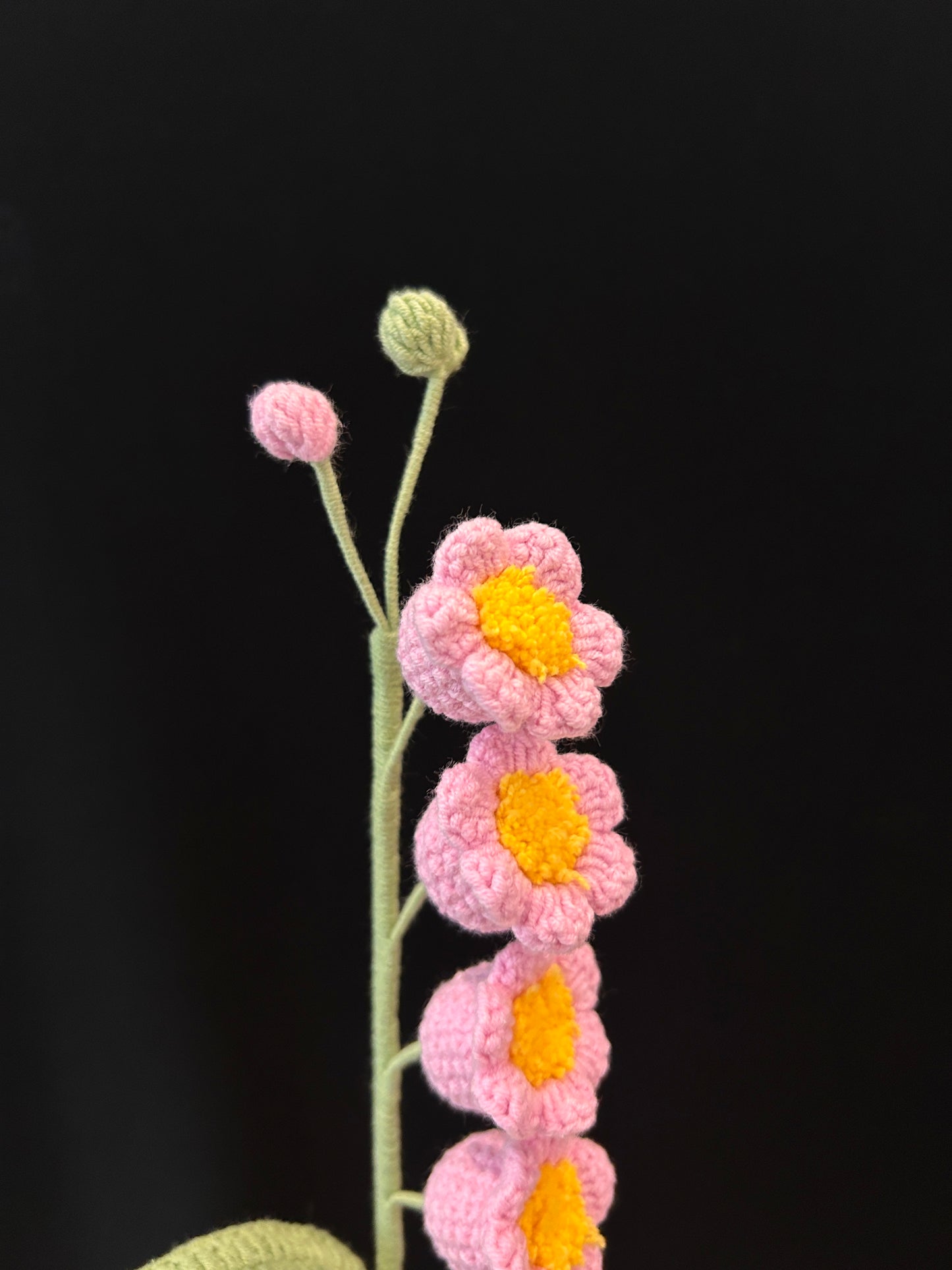 Handmade Crochet Long Stem Flower —— Lily of the Valley