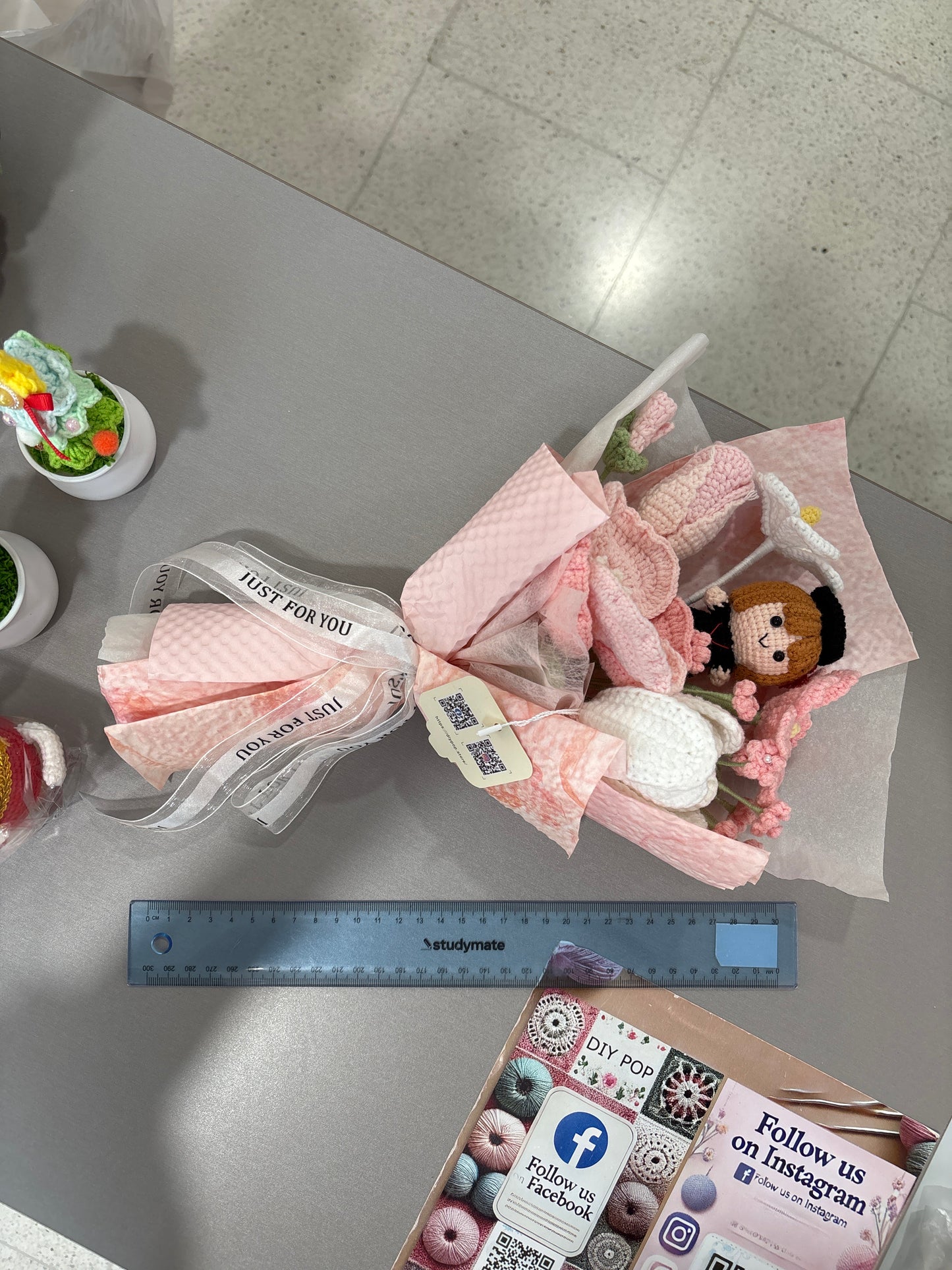 Handmade Crochet Graduation Bouquet