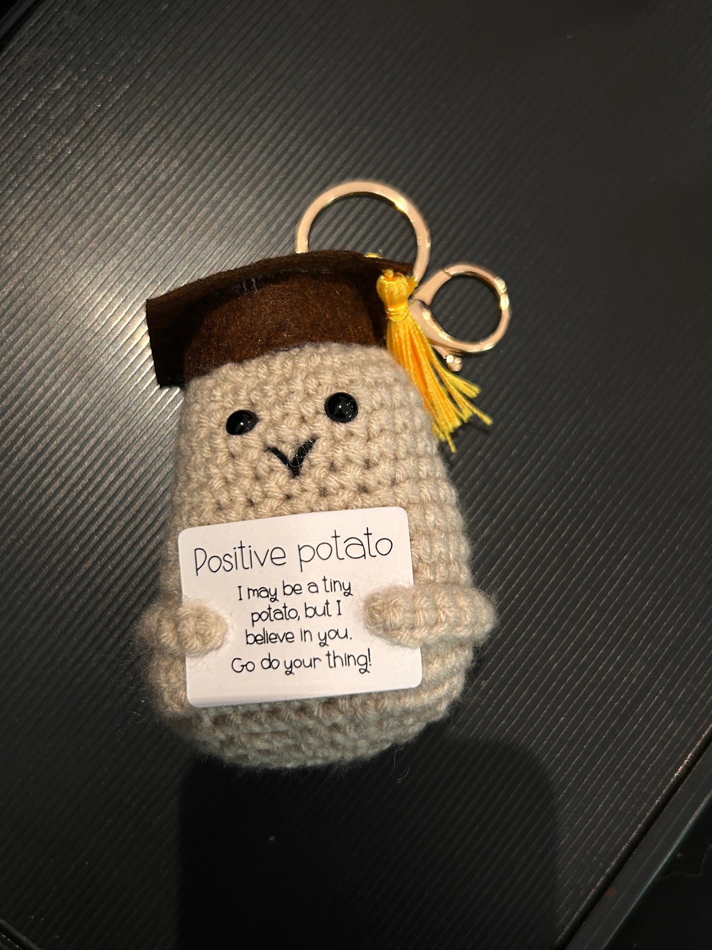 Graduate Potato Keychain