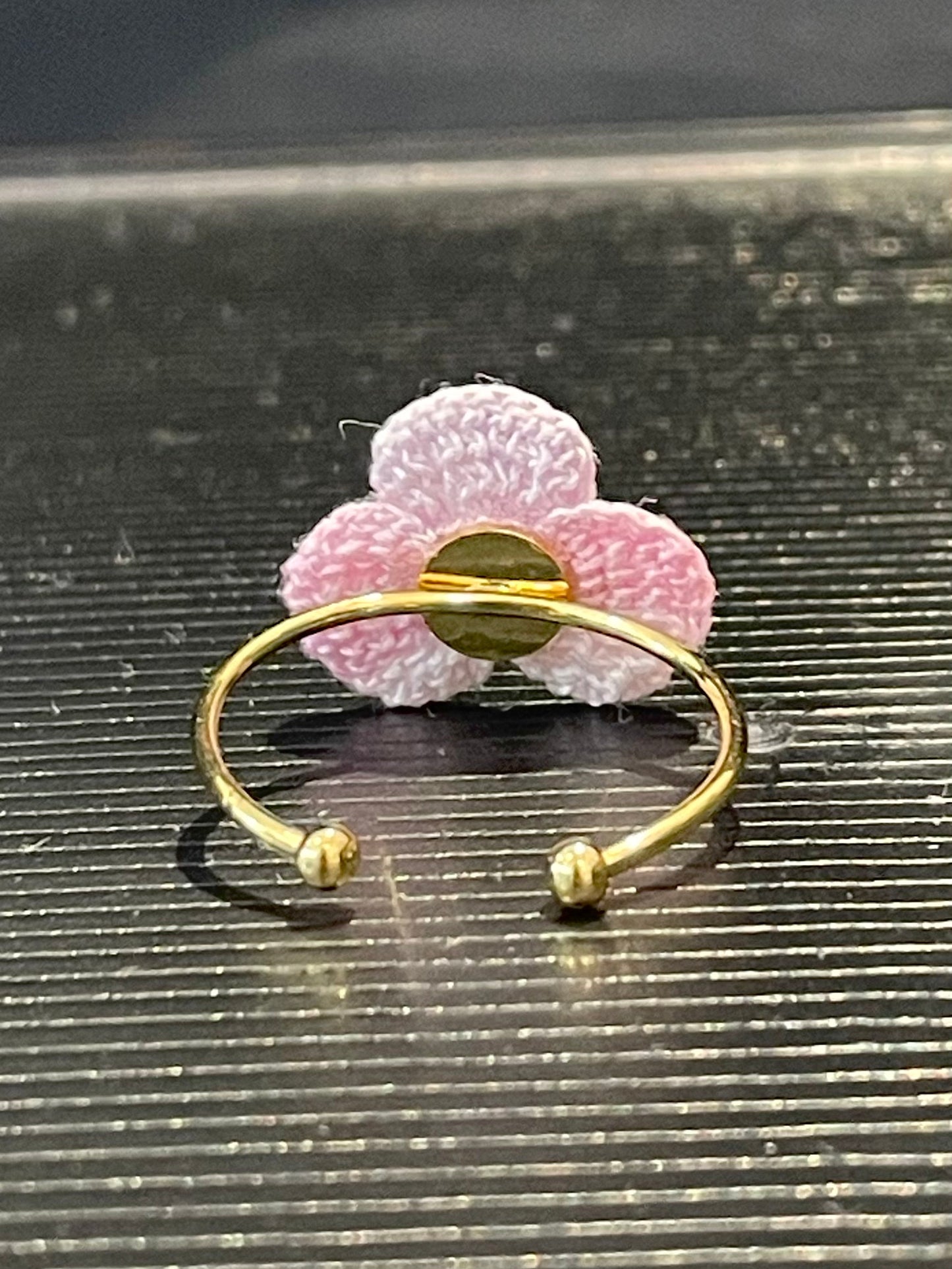 Three-Petal Flower Ring