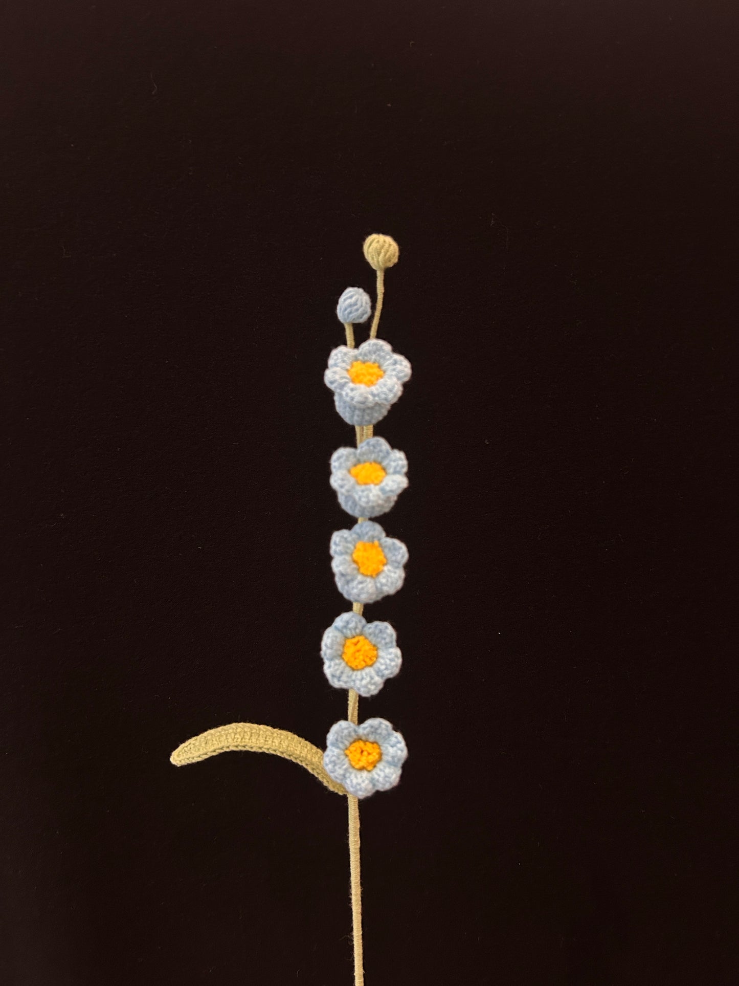 Handmade Crochet Long Stem Flower —— Lily of the Valley