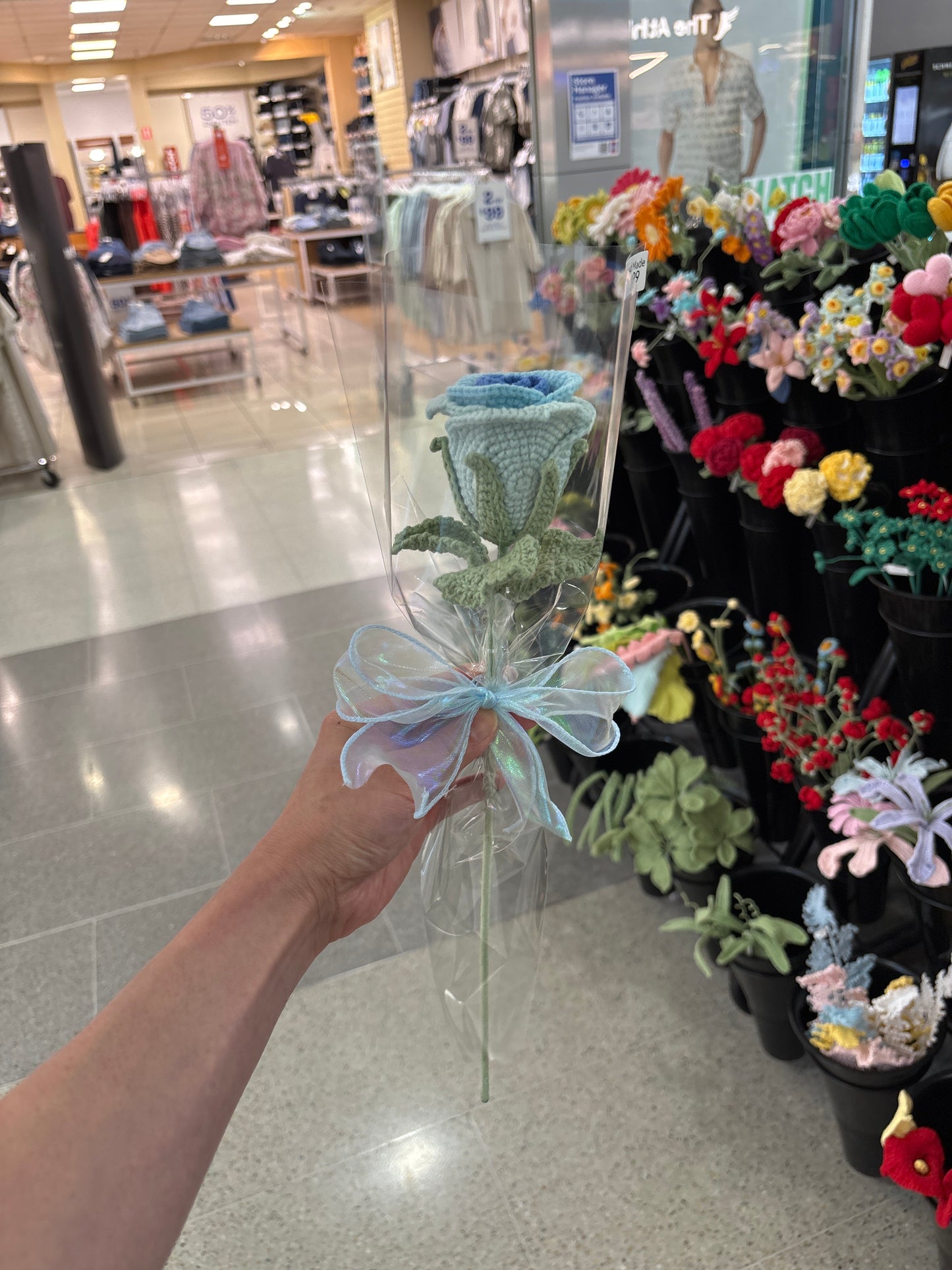 handmade crochet rose