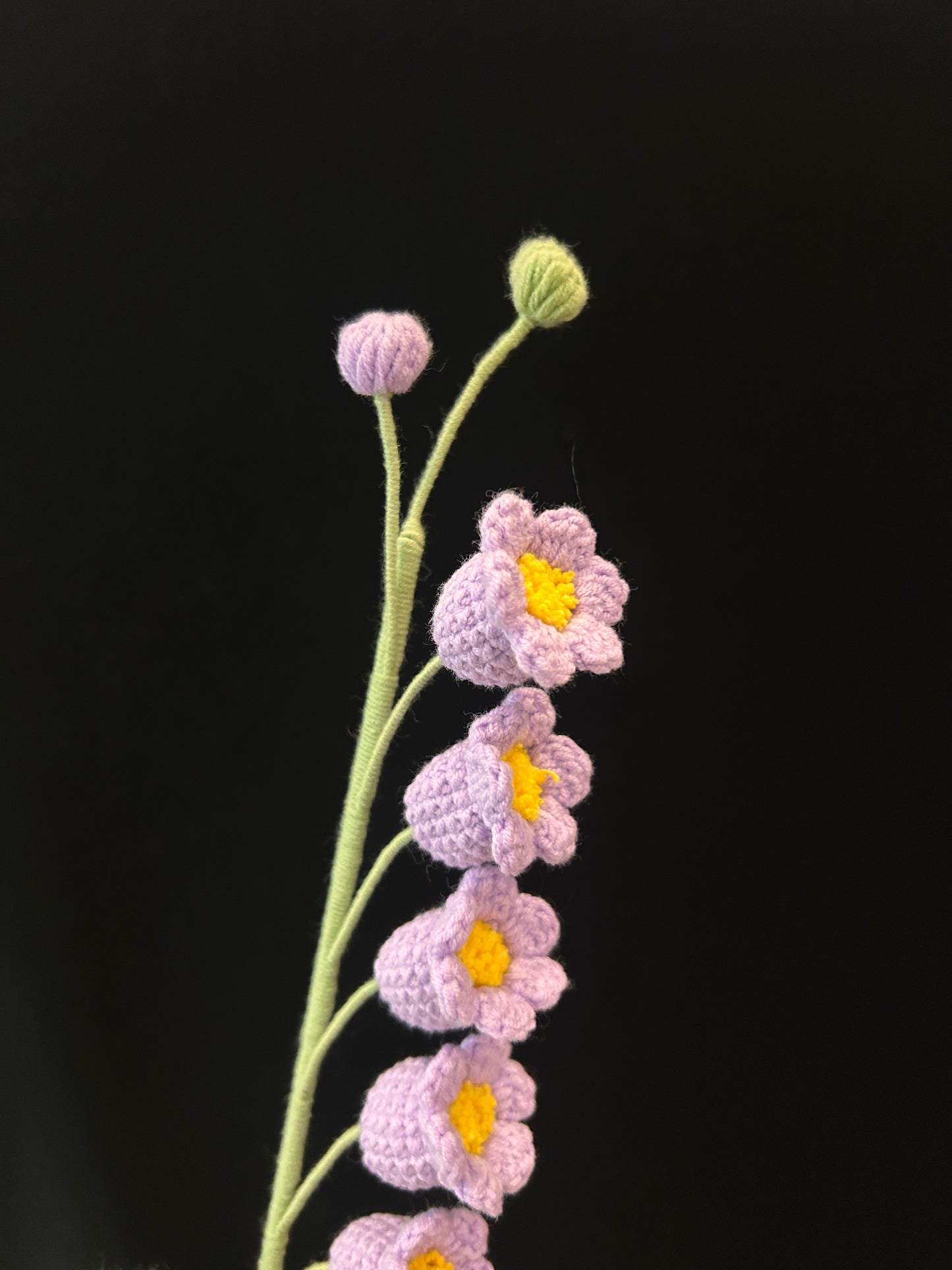 Handmade Crochet Long Stem Flower —— Lily of the Valley