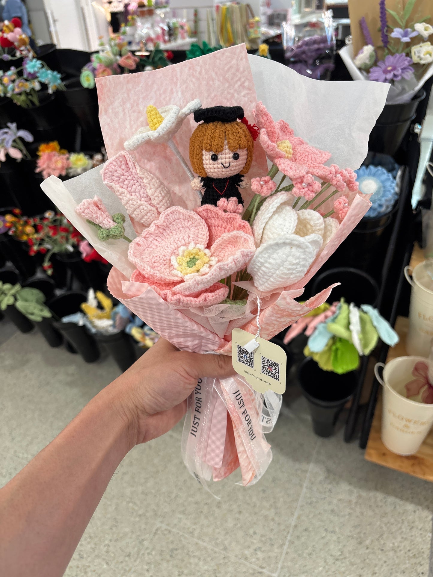 Handmade Crochet Graduation Bouquet