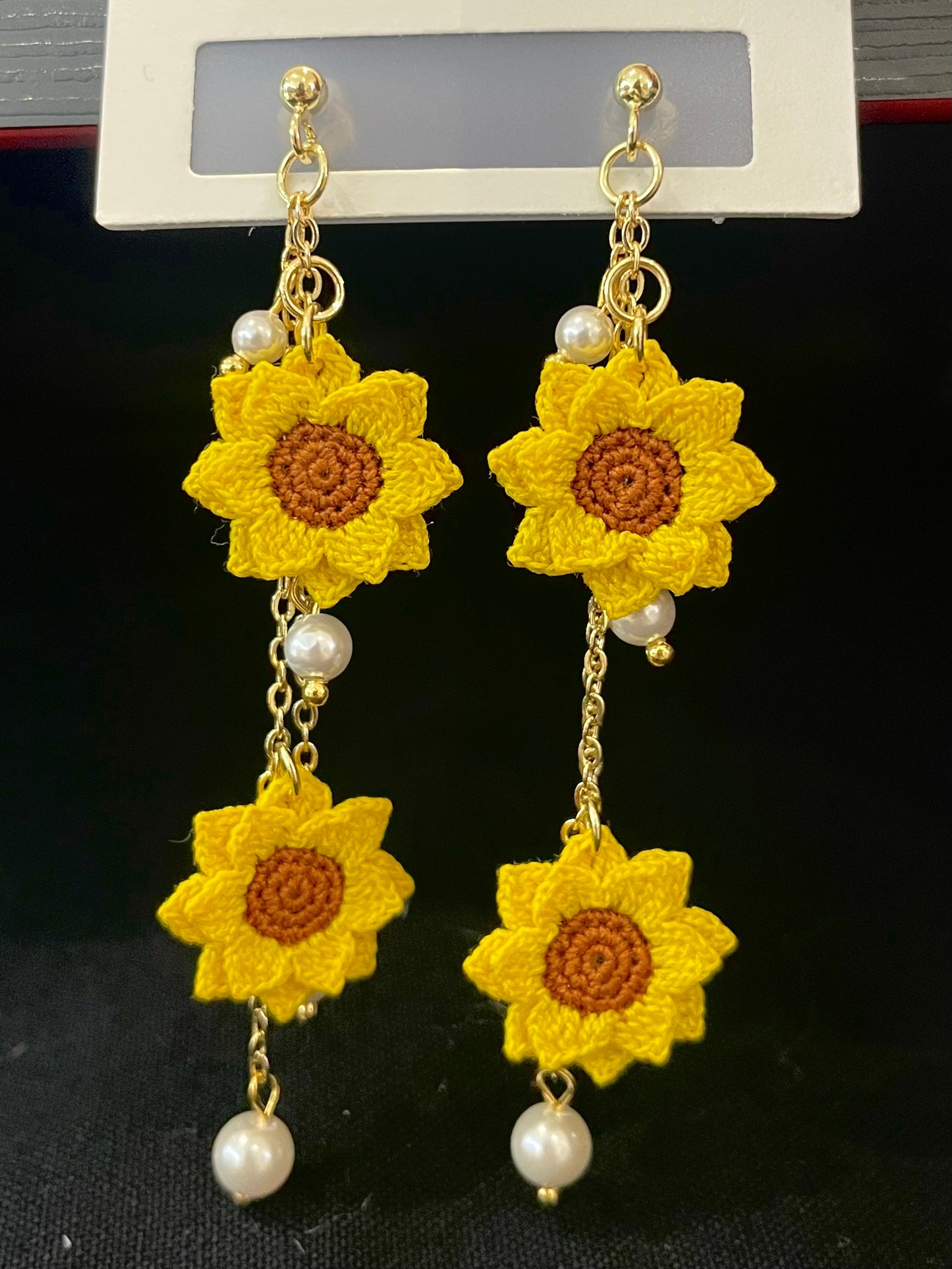 Sunflower Earrings (Double)
