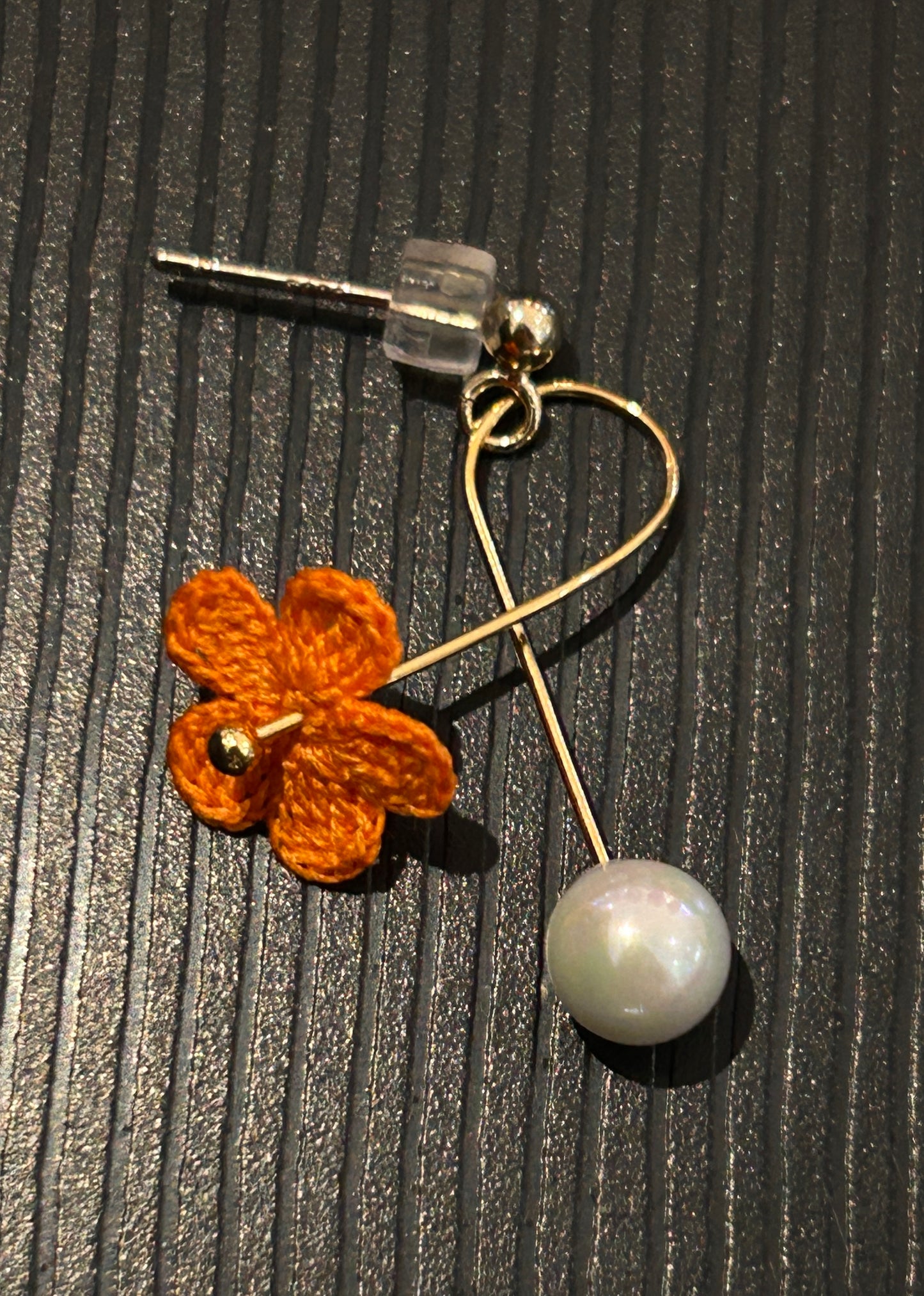 Five-Petal Flower Earrings (Spiral)
