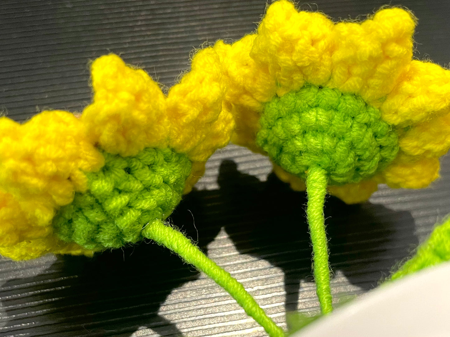 Double Sunflowers in White Pot
