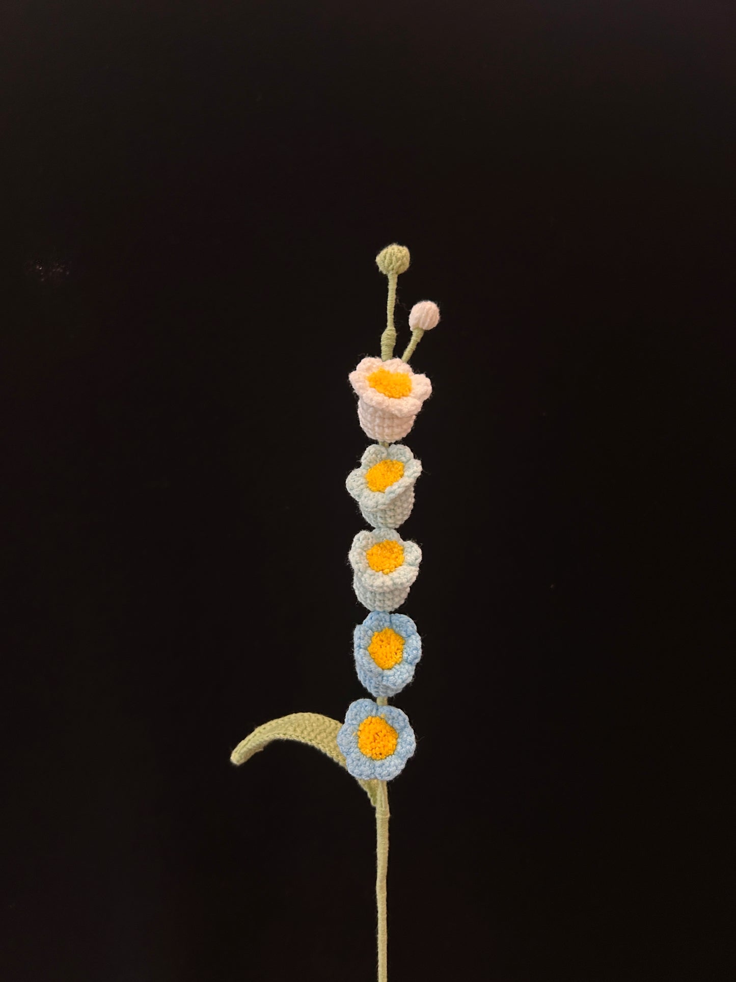 Handmade Crochet Long Stem Flower —— Lily of the Valley