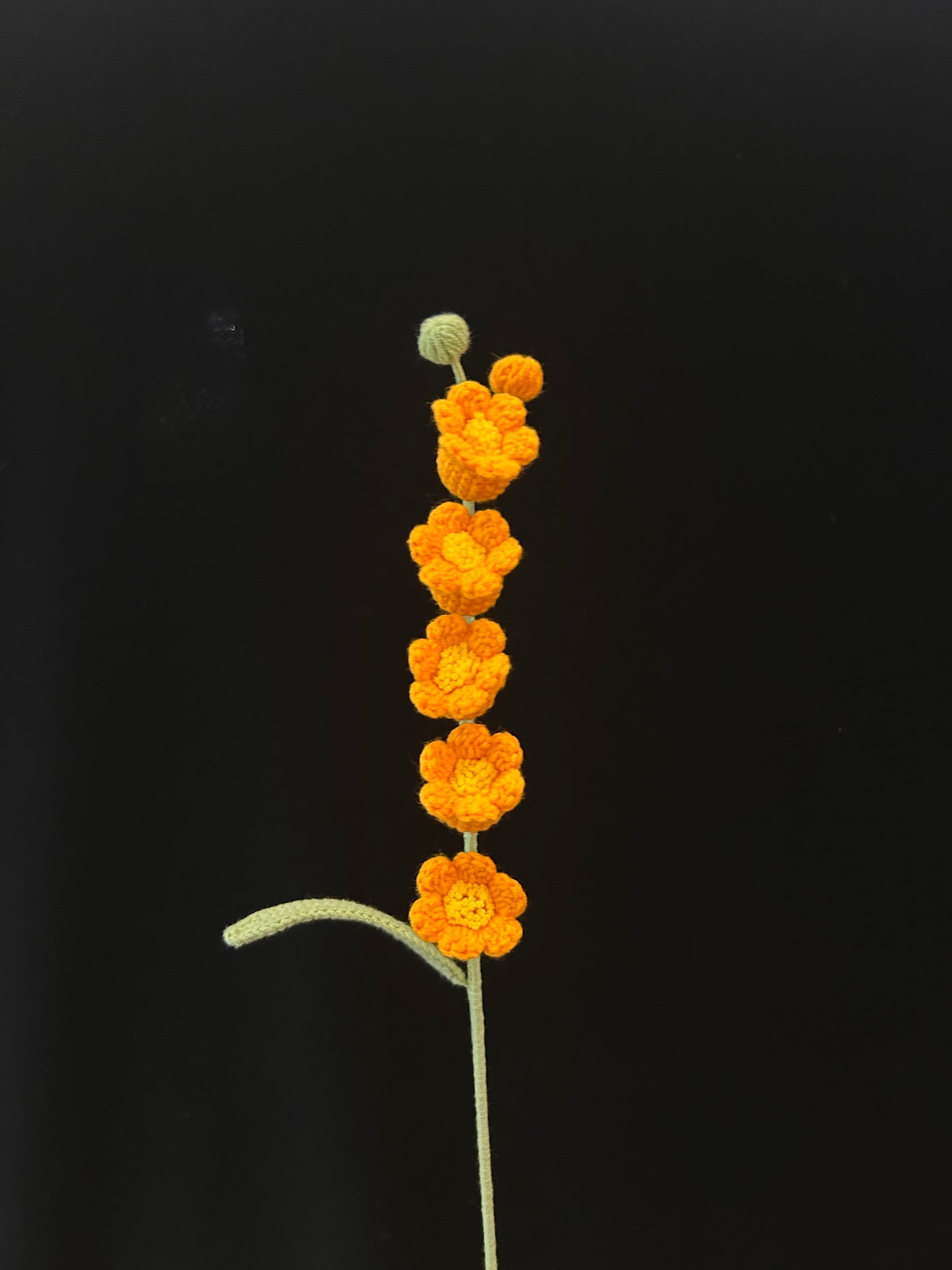 Handmade Crochet Long Stem Flower —— Lily of the Valley