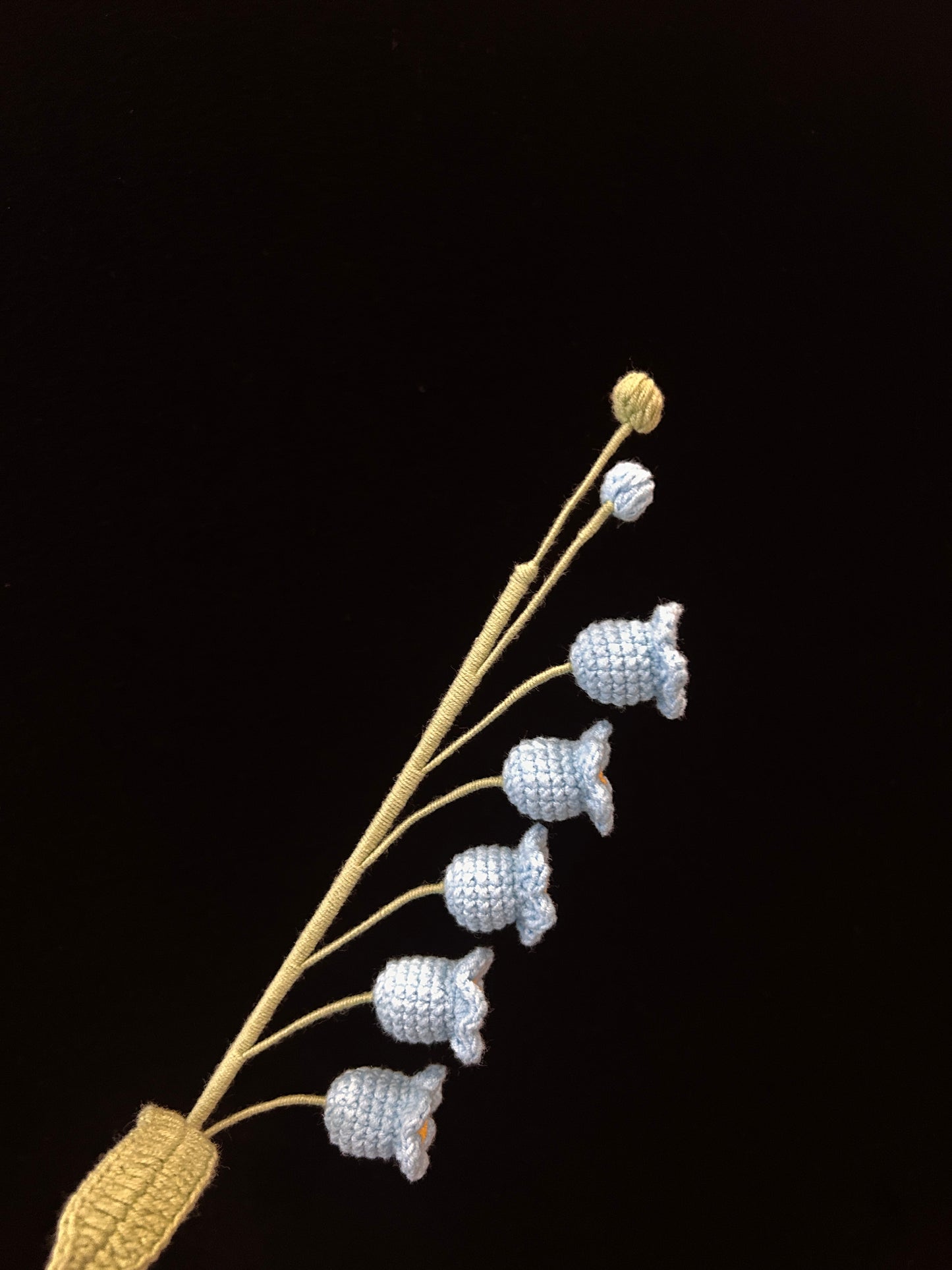 Handmade Crochet Long Stem Flower —— Lily of the Valley