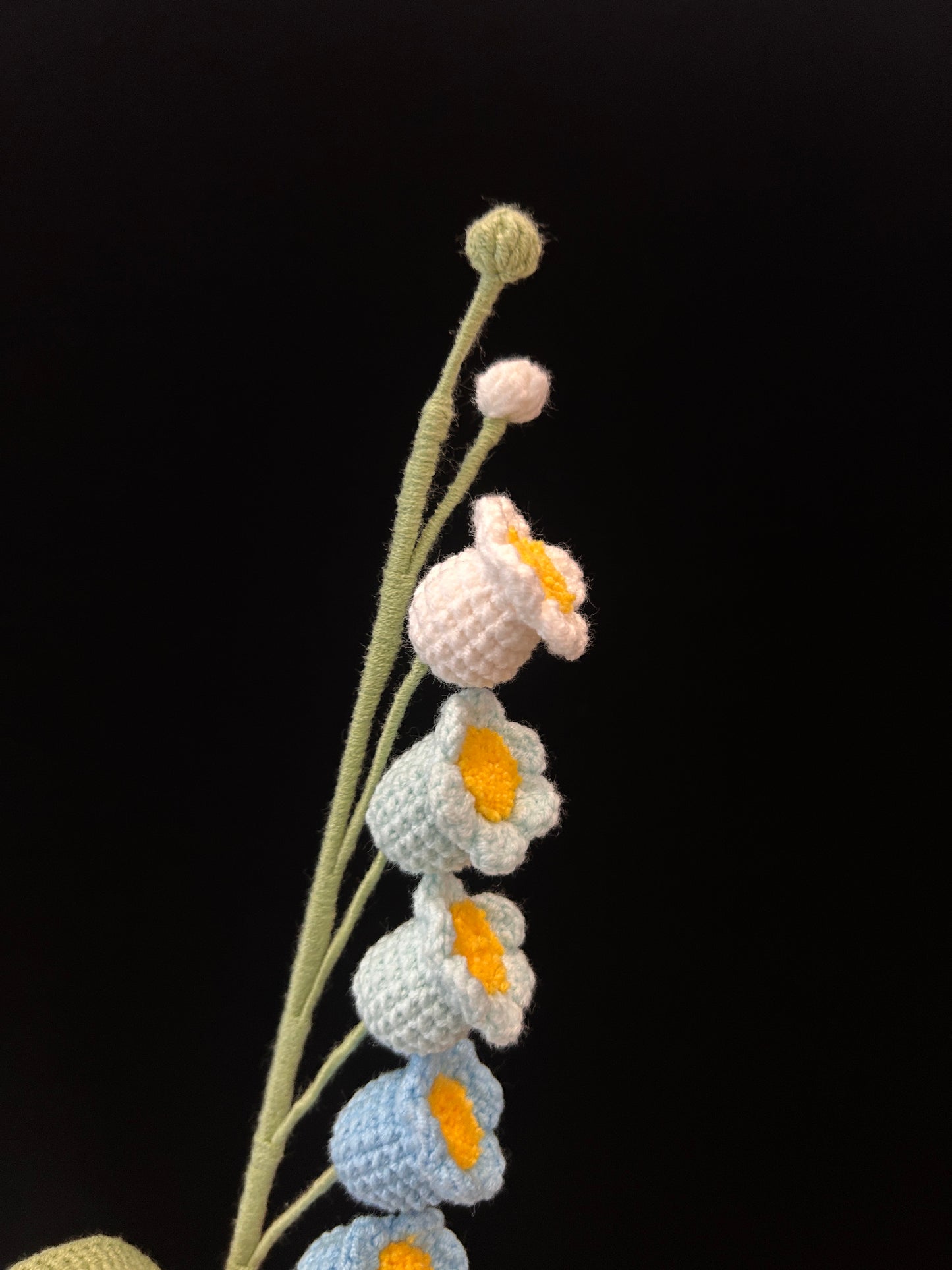 Handmade Crochet Long Stem Flower —— Lily of the Valley