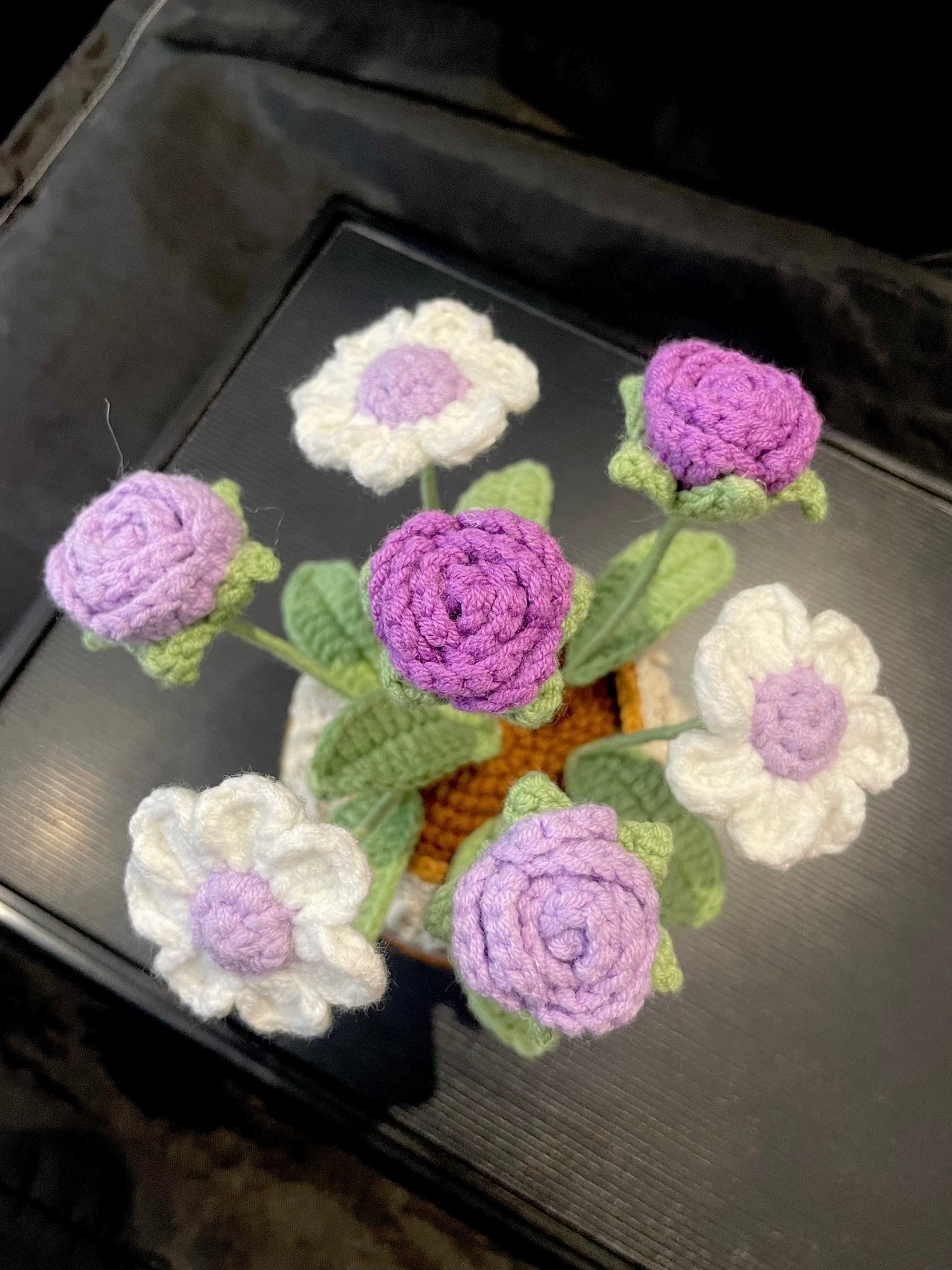 Rose & Daisy Pot