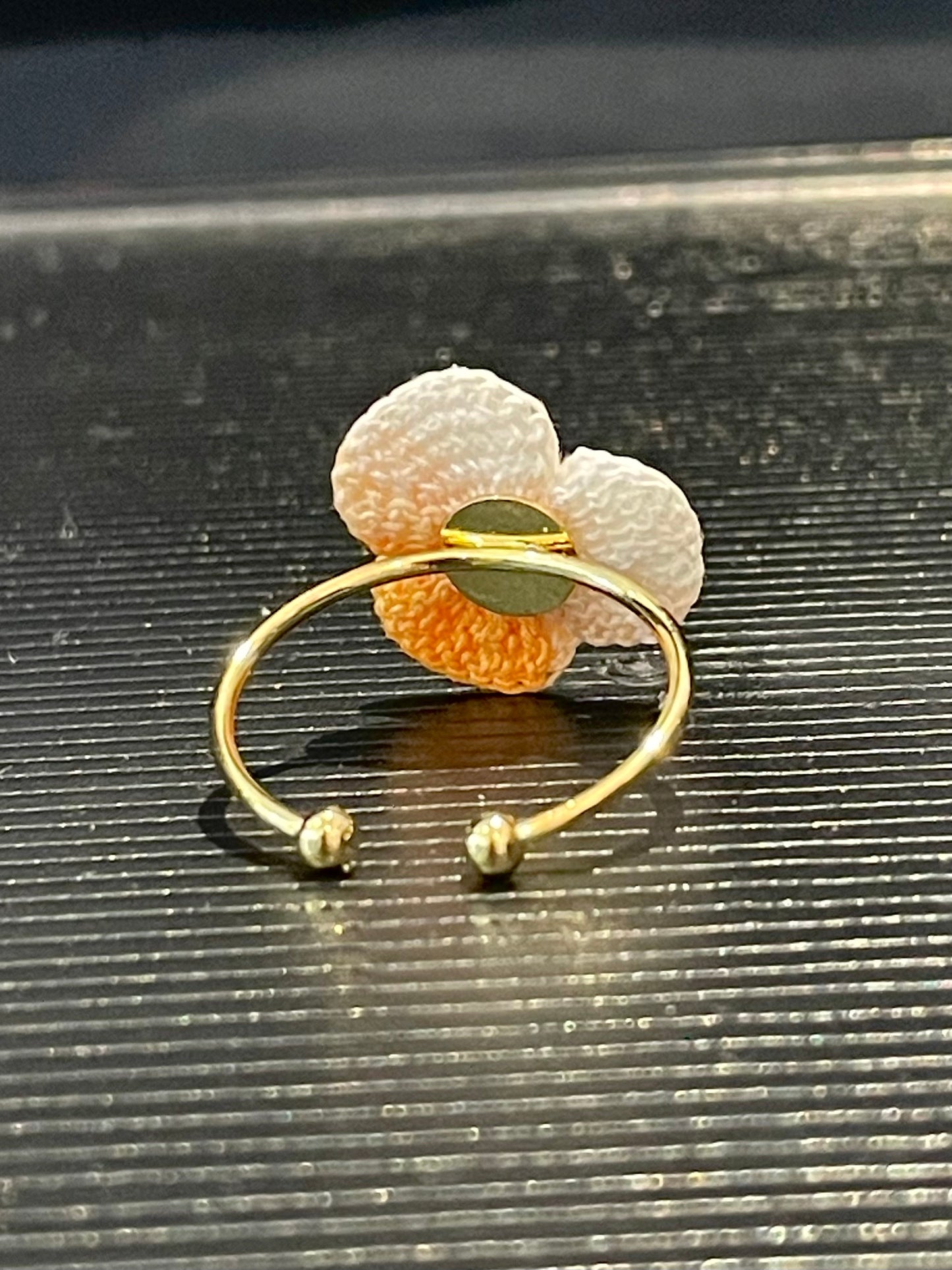 Three-Petal Flower Ring