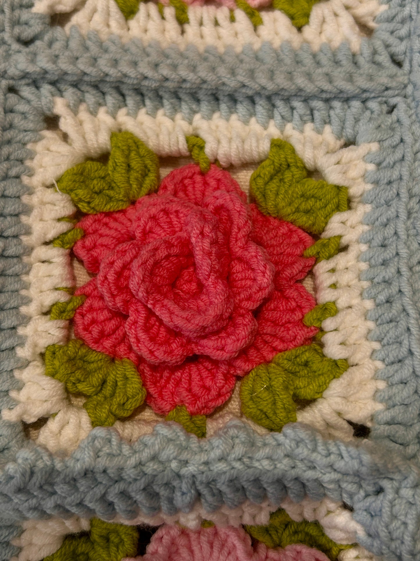 Blossoming 3D Rose Shoulder Bag