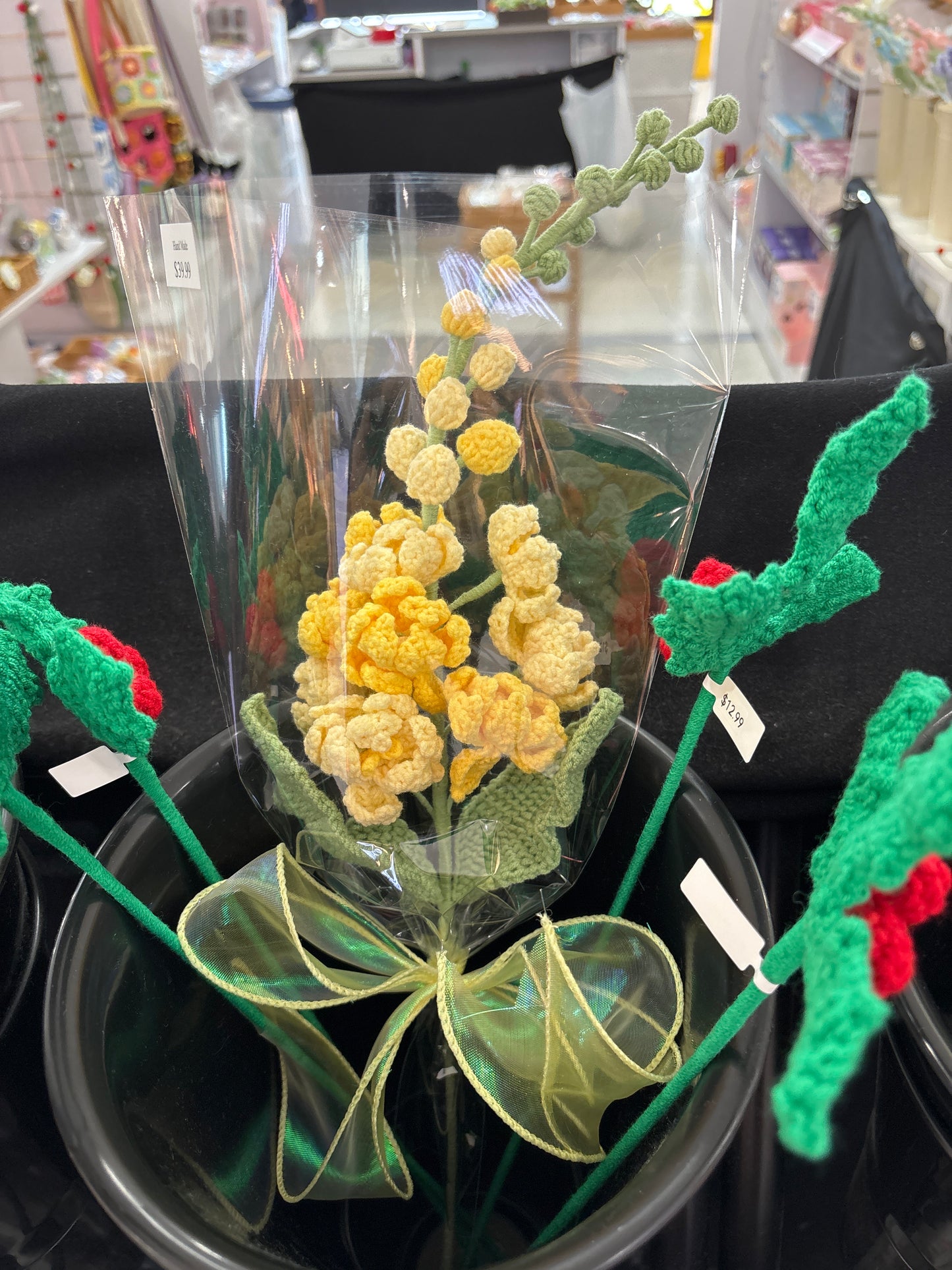 handmade crochet Delphinium flower