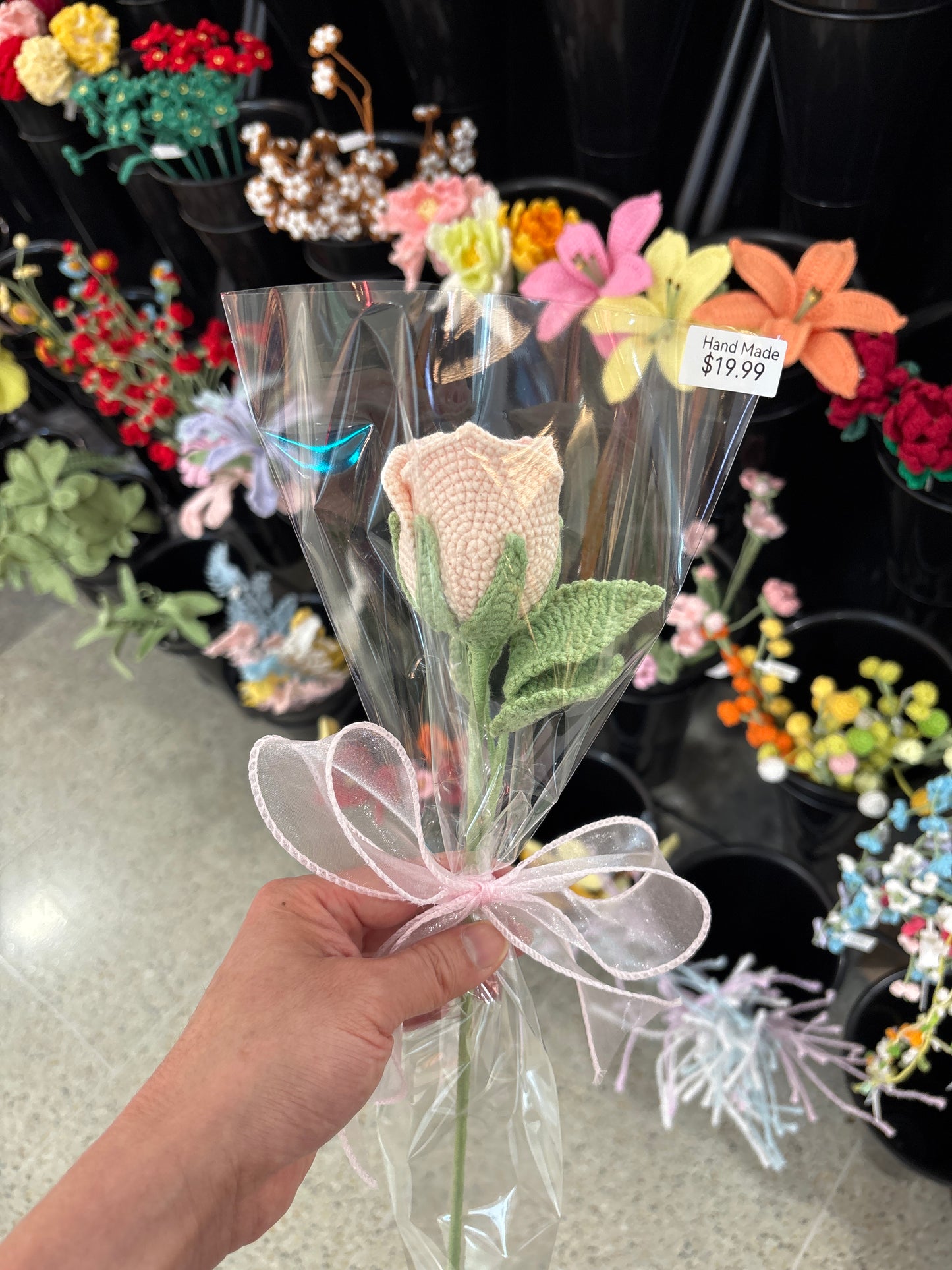 handmade crochet rose