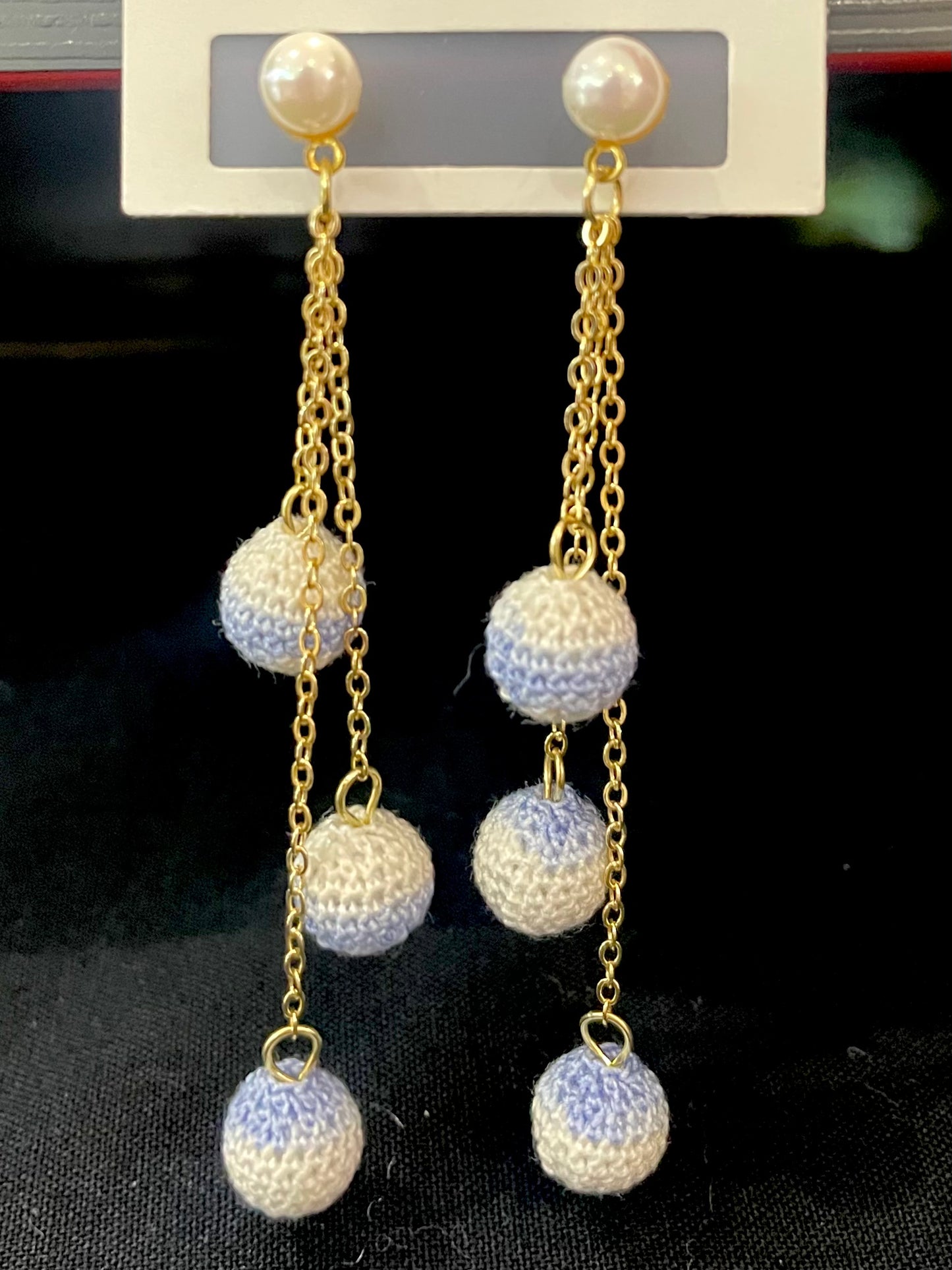 Ball Earrings (Chain)