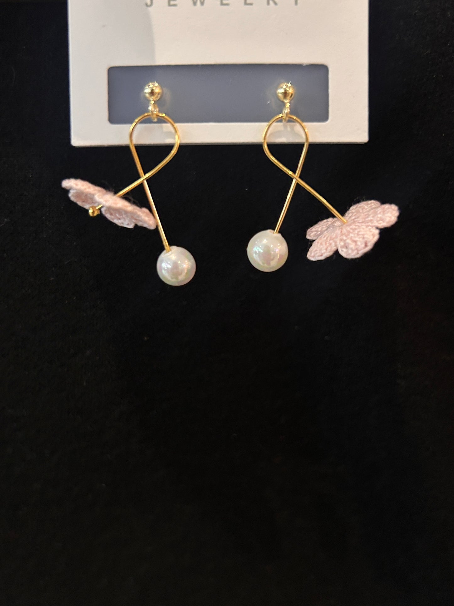 Five-Petal Flower Earrings (Spiral)