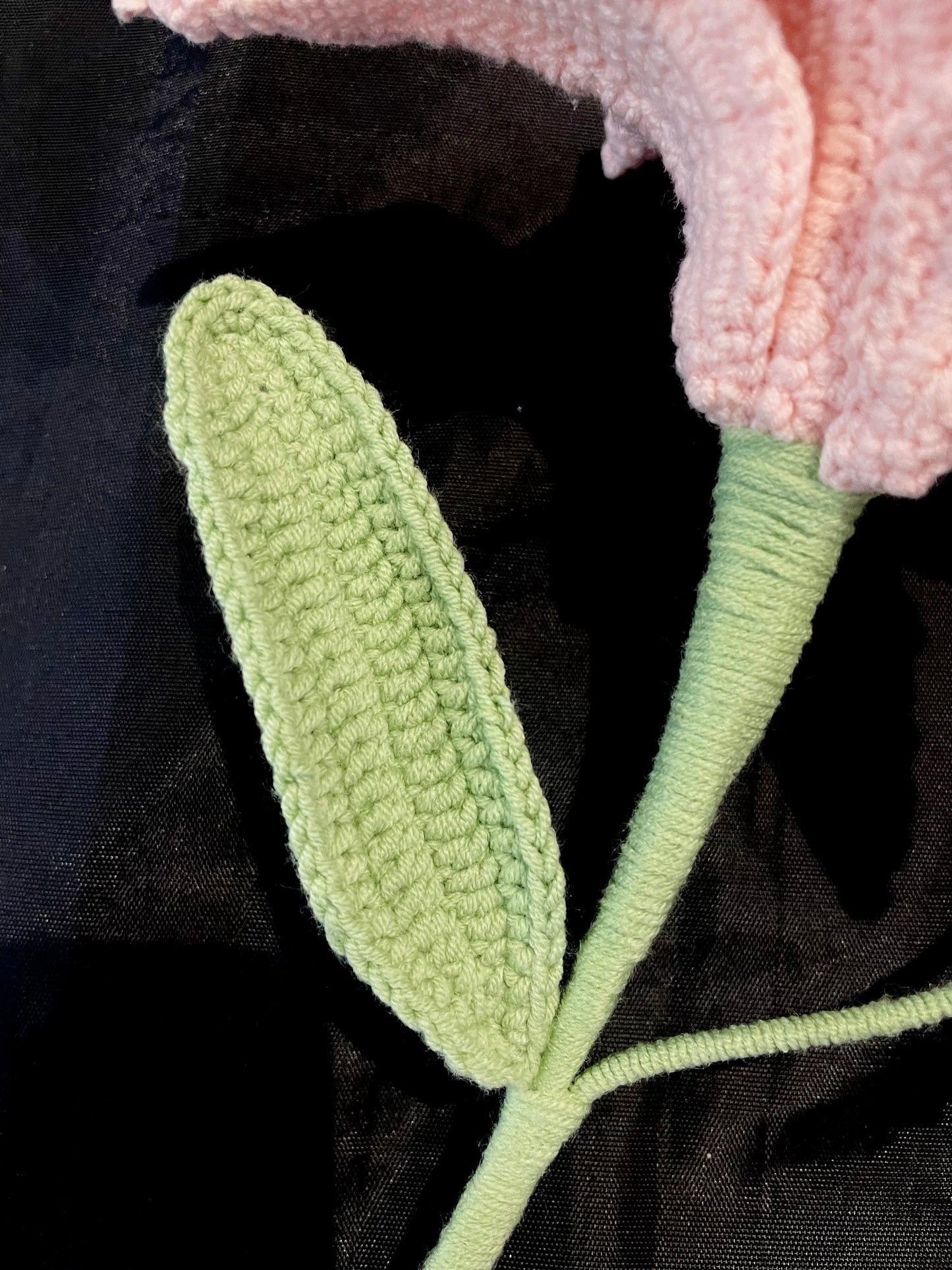 Handmade Crochet Long Stem Flower —— Lily